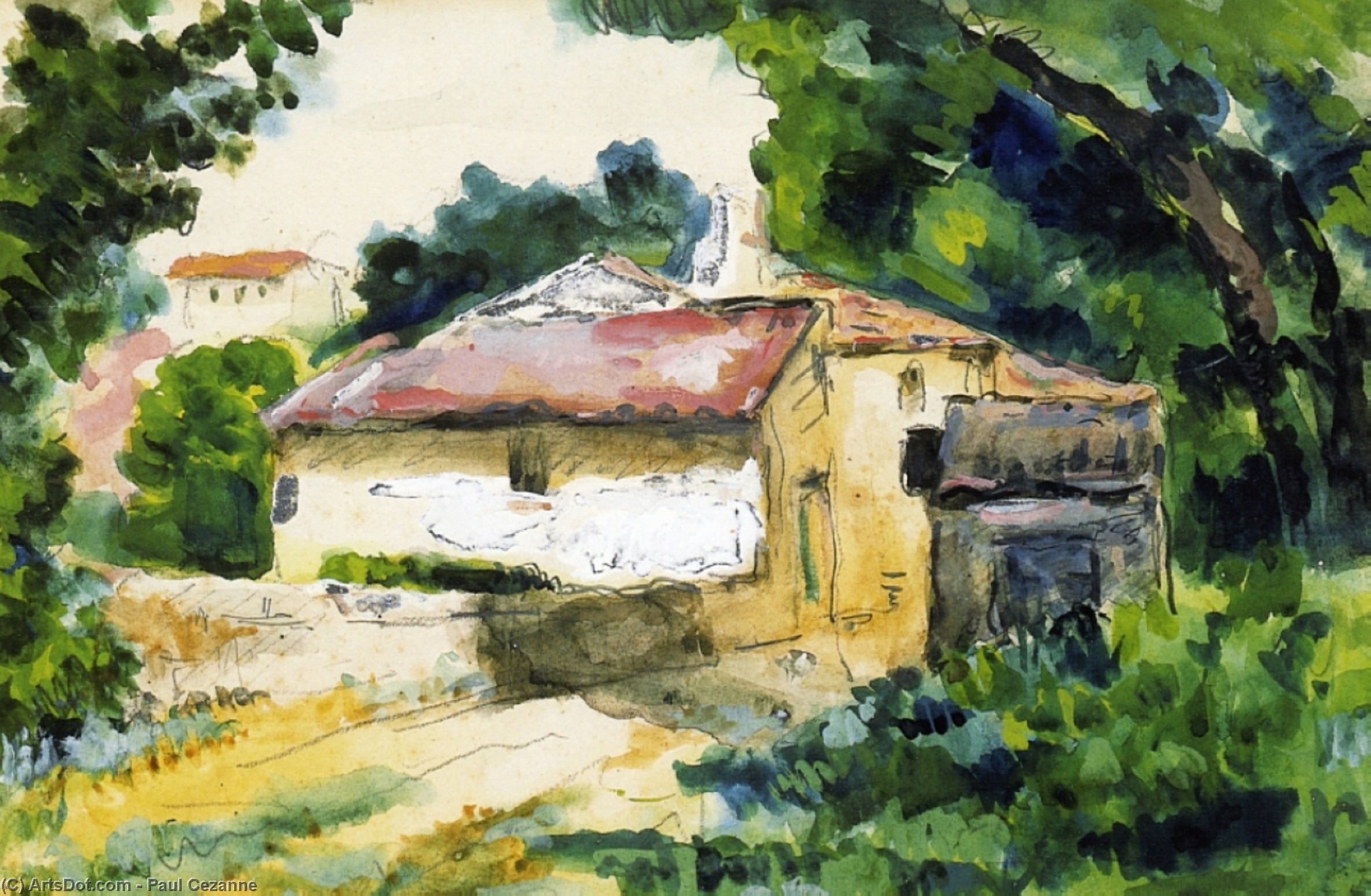 بول سيزان - House in Provence