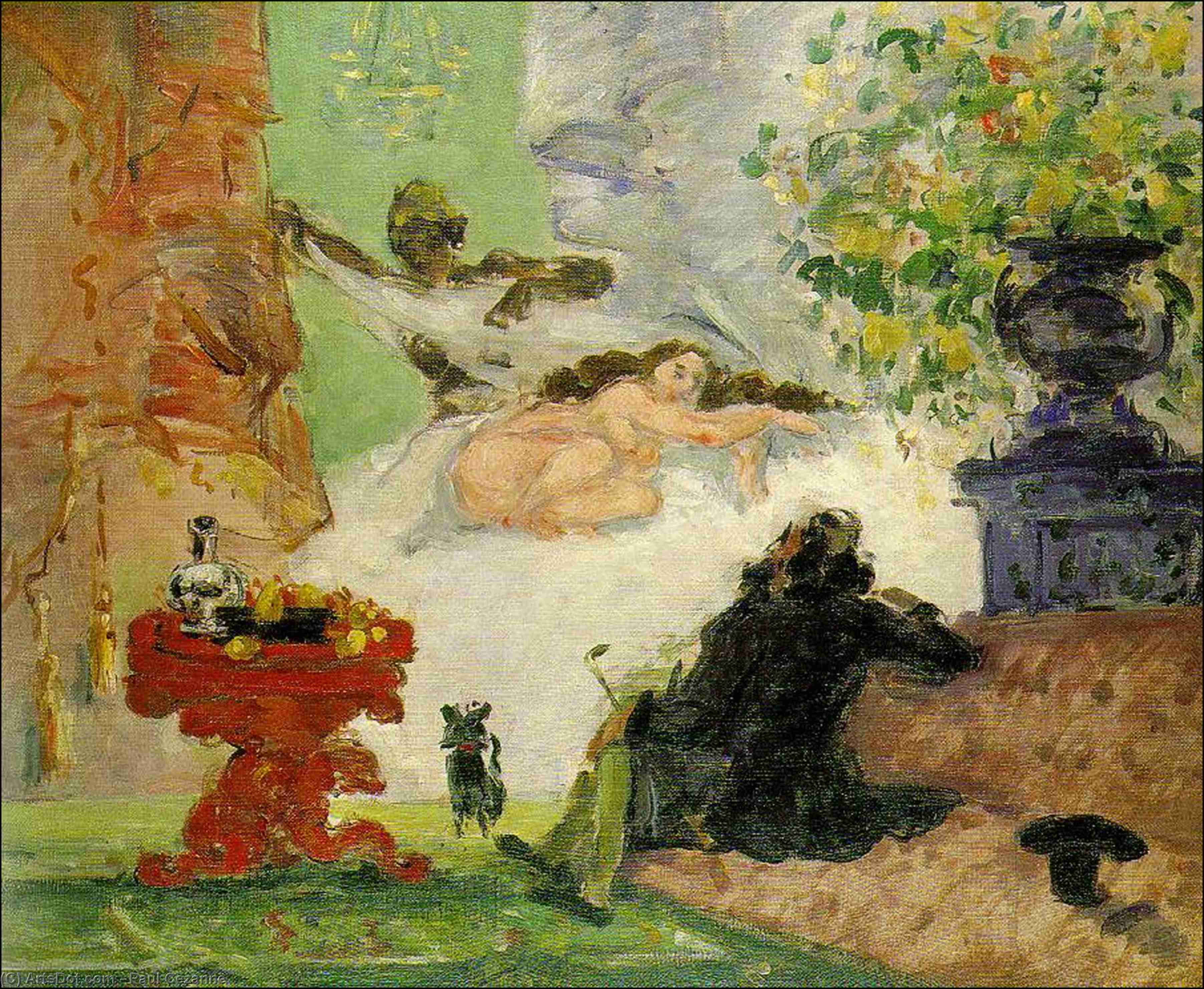 Nowoczesna Olympia, 1873-74, Musée D'orsay Paryż — Paul Cézanne