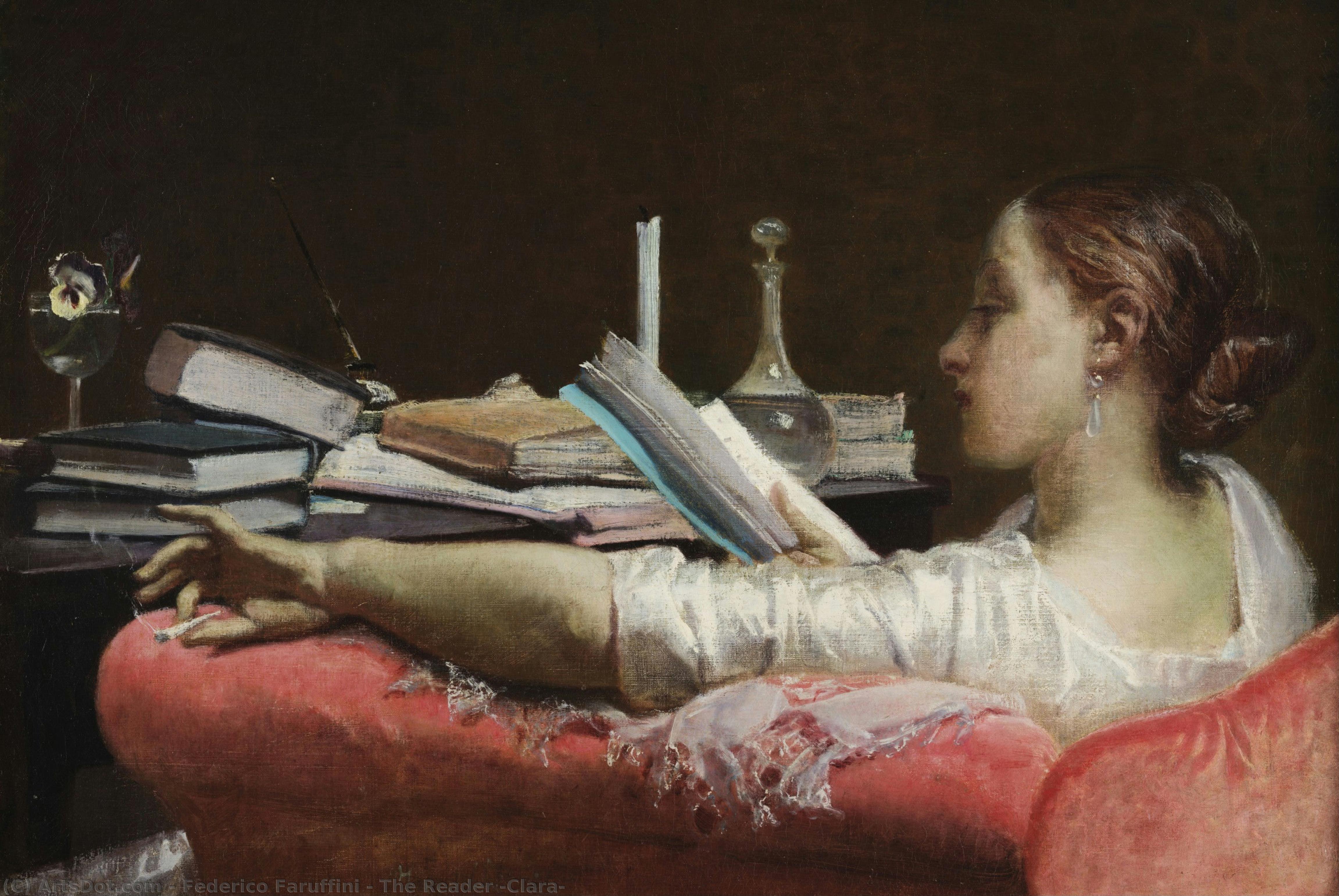 The Reader (clara) — Federico Faruffini