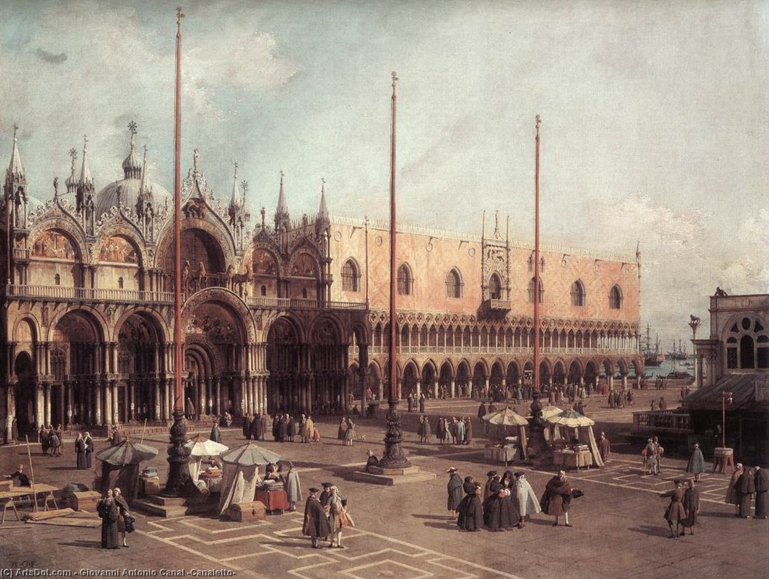 Piazza San Marco: Vista Hacia El Sureste — Giovanni Antonio Canal