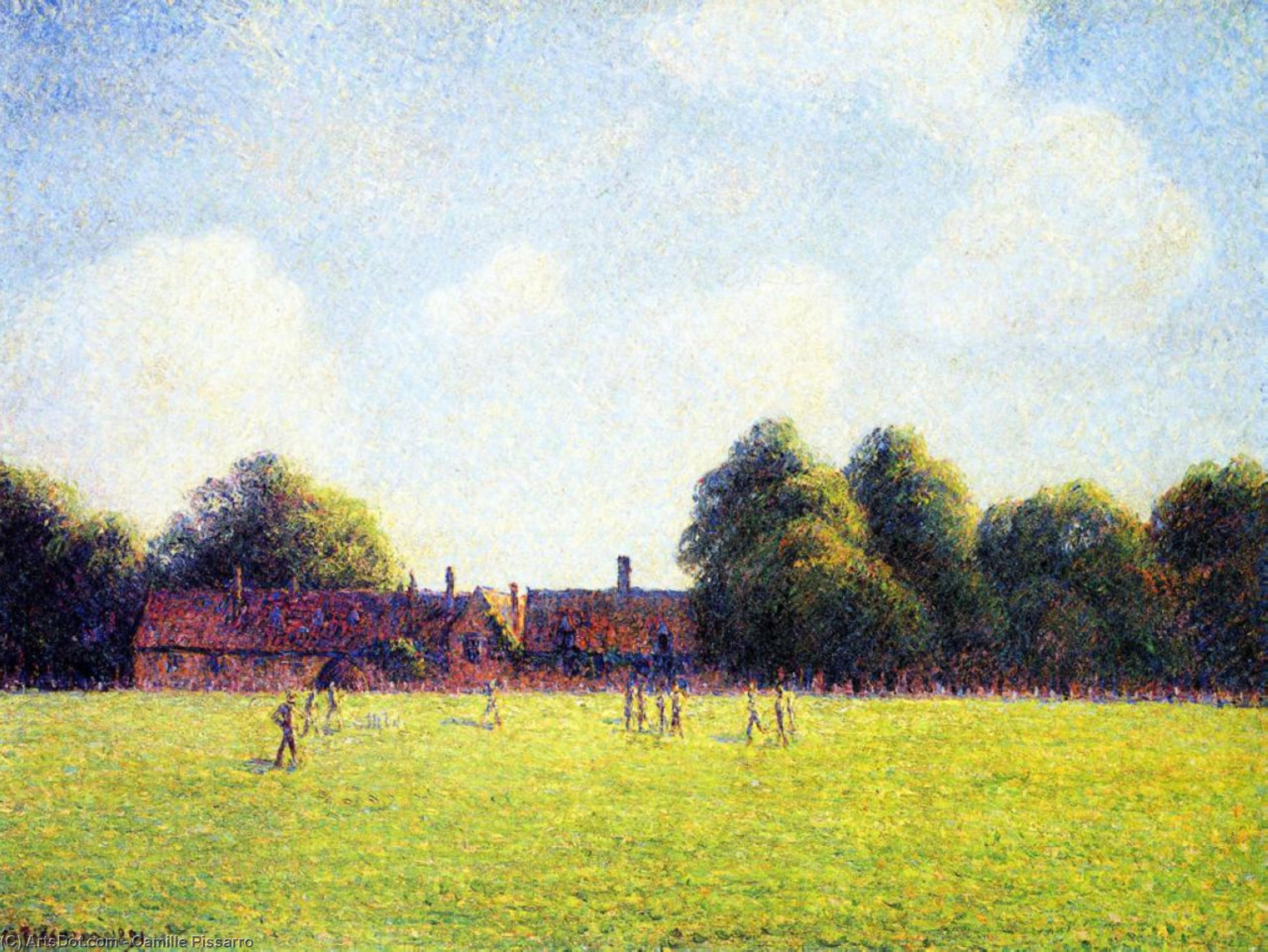 Hampton Court Grün, London — Camille Pissarro