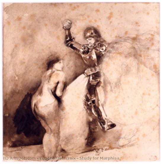 Эжен Делакруа - Study for Marphisa