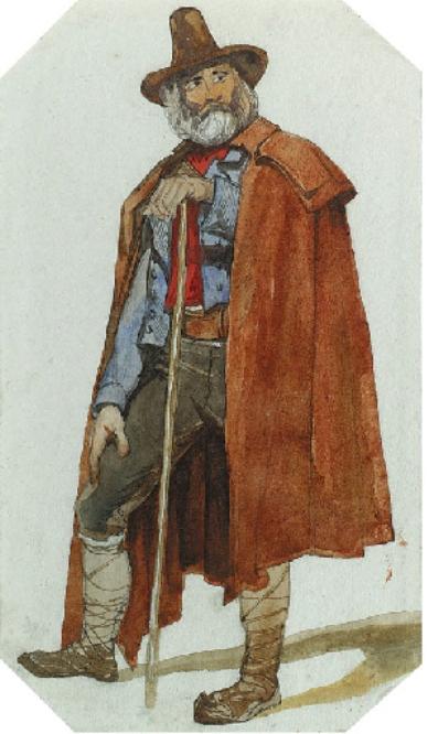 An Italian Shepherd — Edward Lear