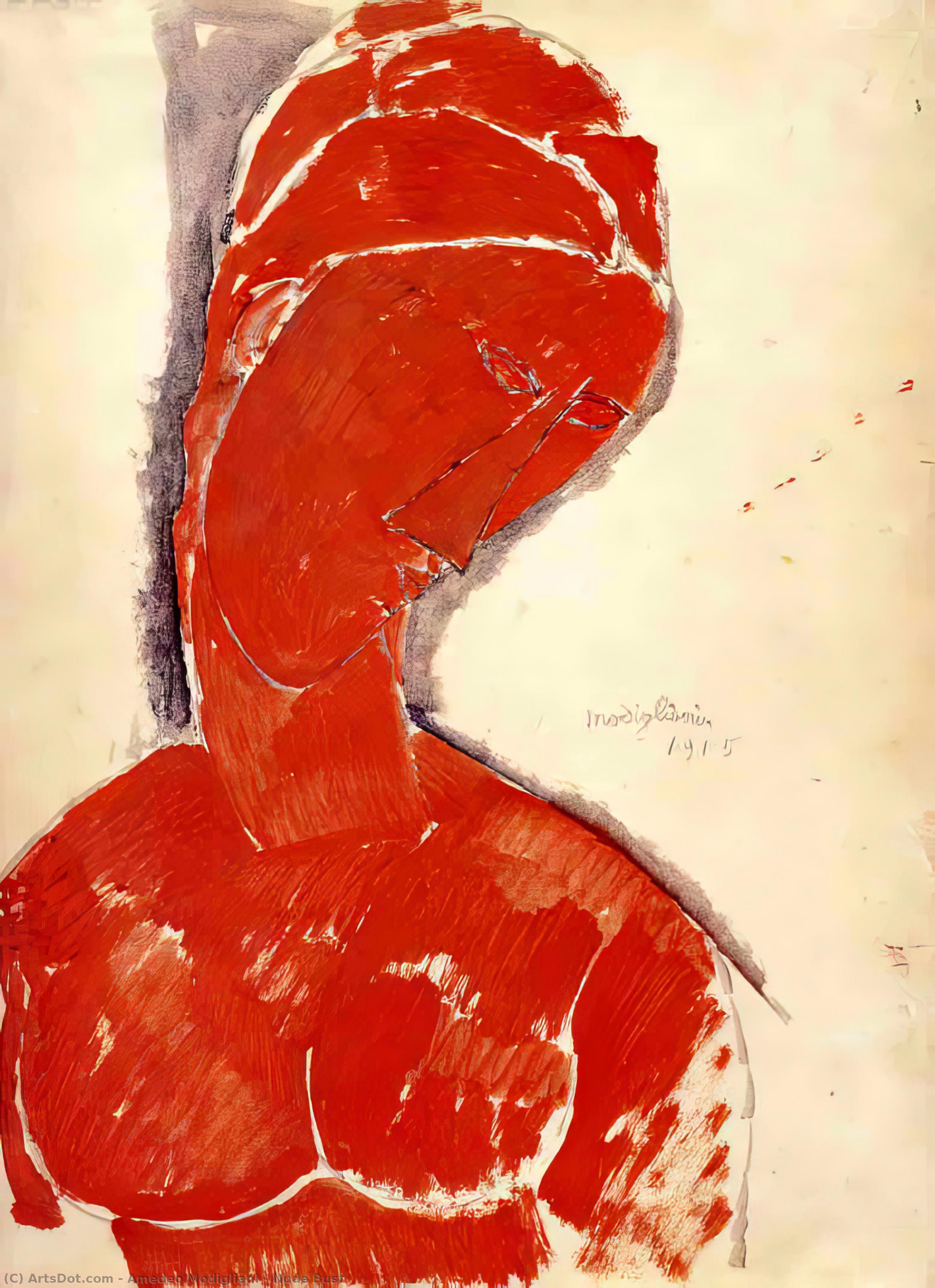 Amedeo Clemente Modigliani - Noue Bust