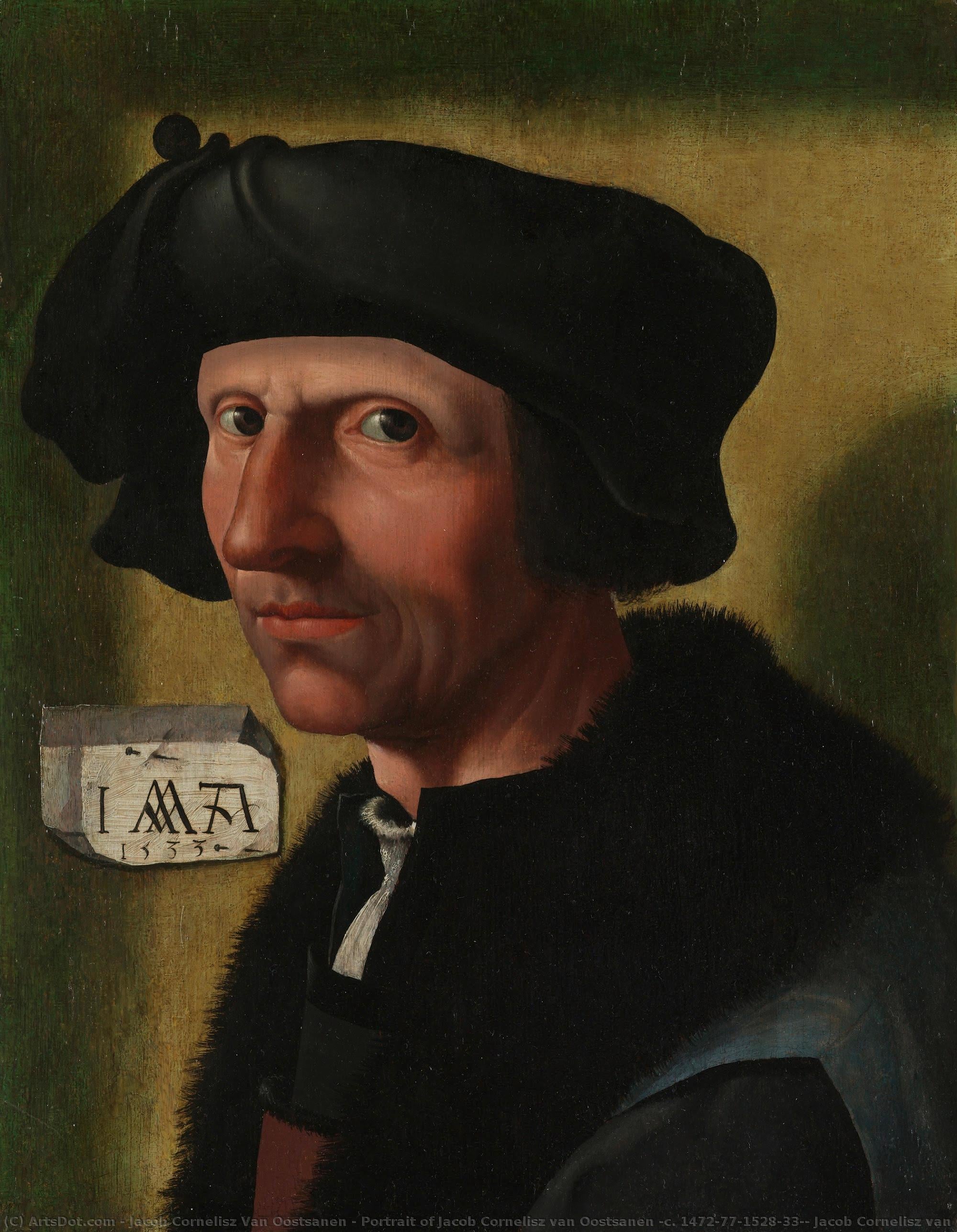 Portrait Of Jacob Cornelisz Van Oostsanen (c. 1472/77-1528/33), Jacob Cornelisz Van Oostsanen (workshop Of), C. 1533 — Jacob Cornelisz Van Oostsanen