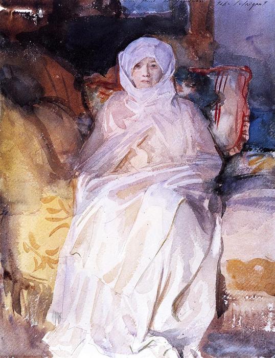 John Singer Sargent - Mrs Gardner in Weiß