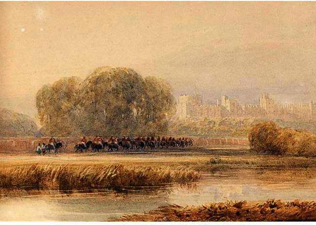 David Cox - Horsemen Approaching Windsor Castle