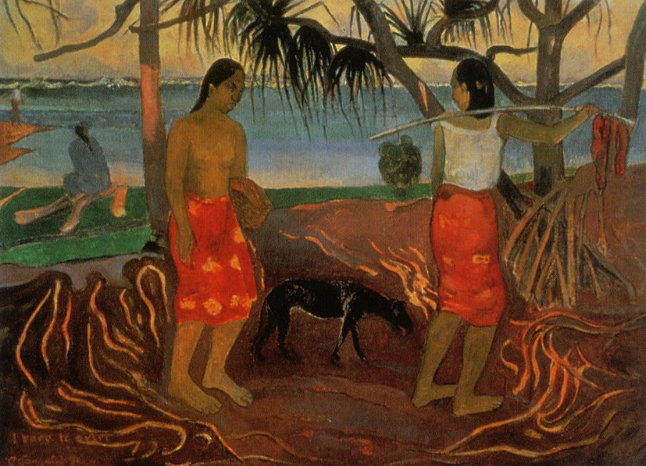Paul Gauguin, I rara te oviri (also known as Beneath the Pandanus Tree)