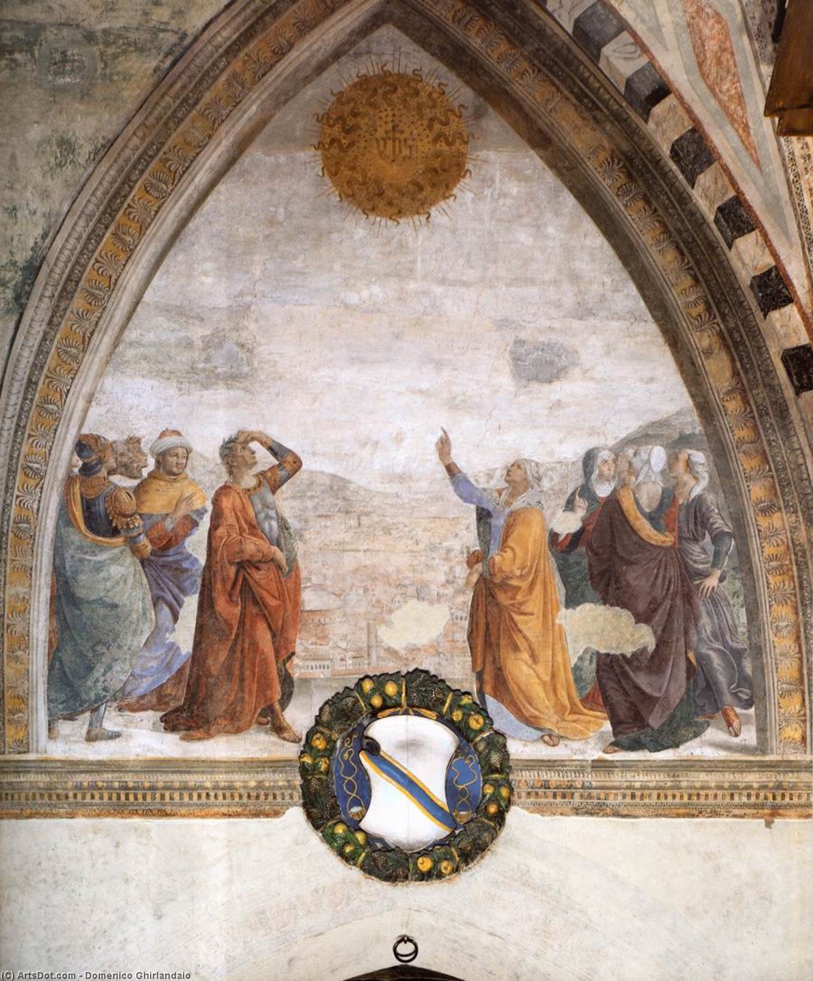 Incontro Tra Augusto E La Sibilla — Domenico Ghirlandaio