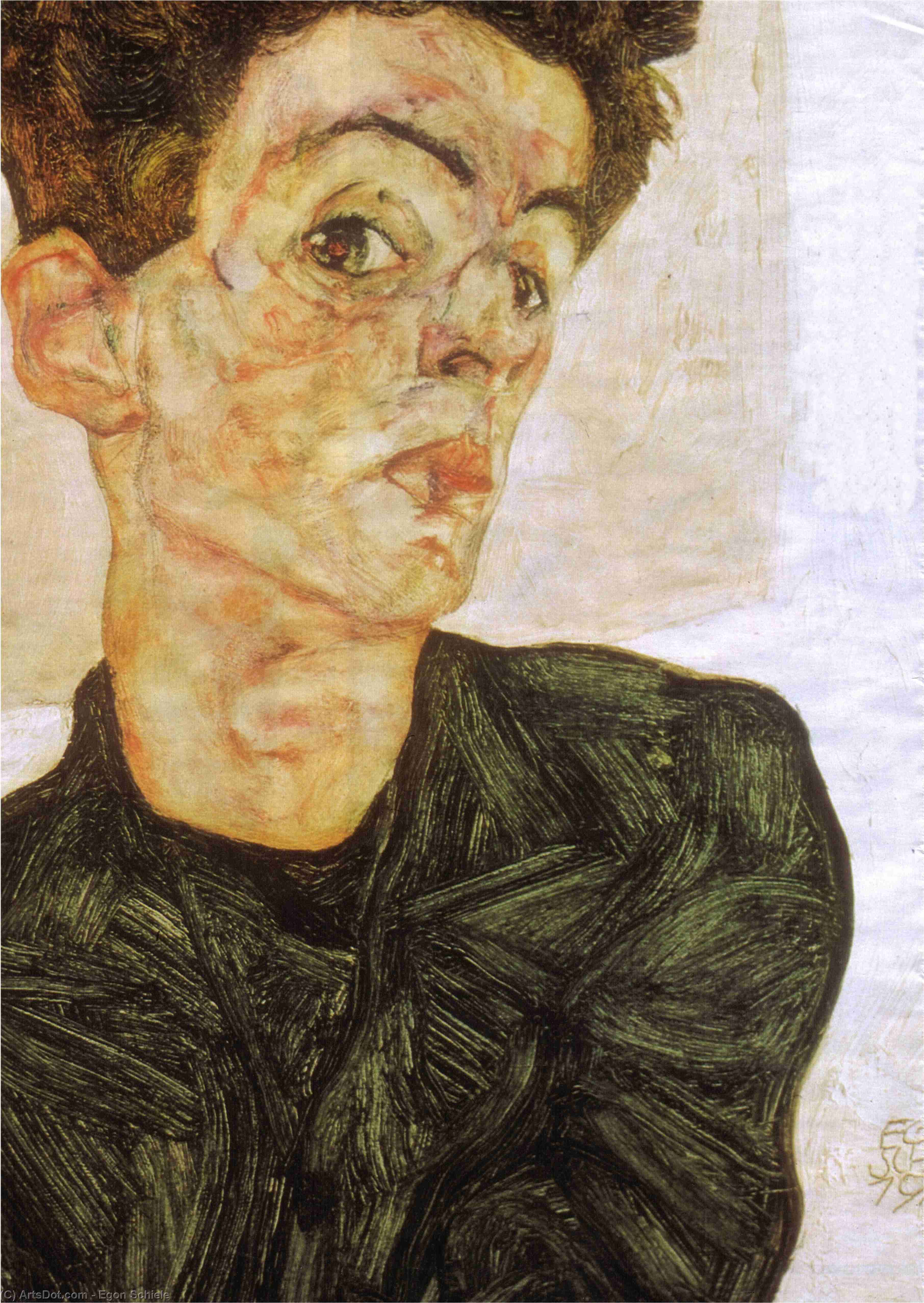 Egon Schiele - autorretrato 1912