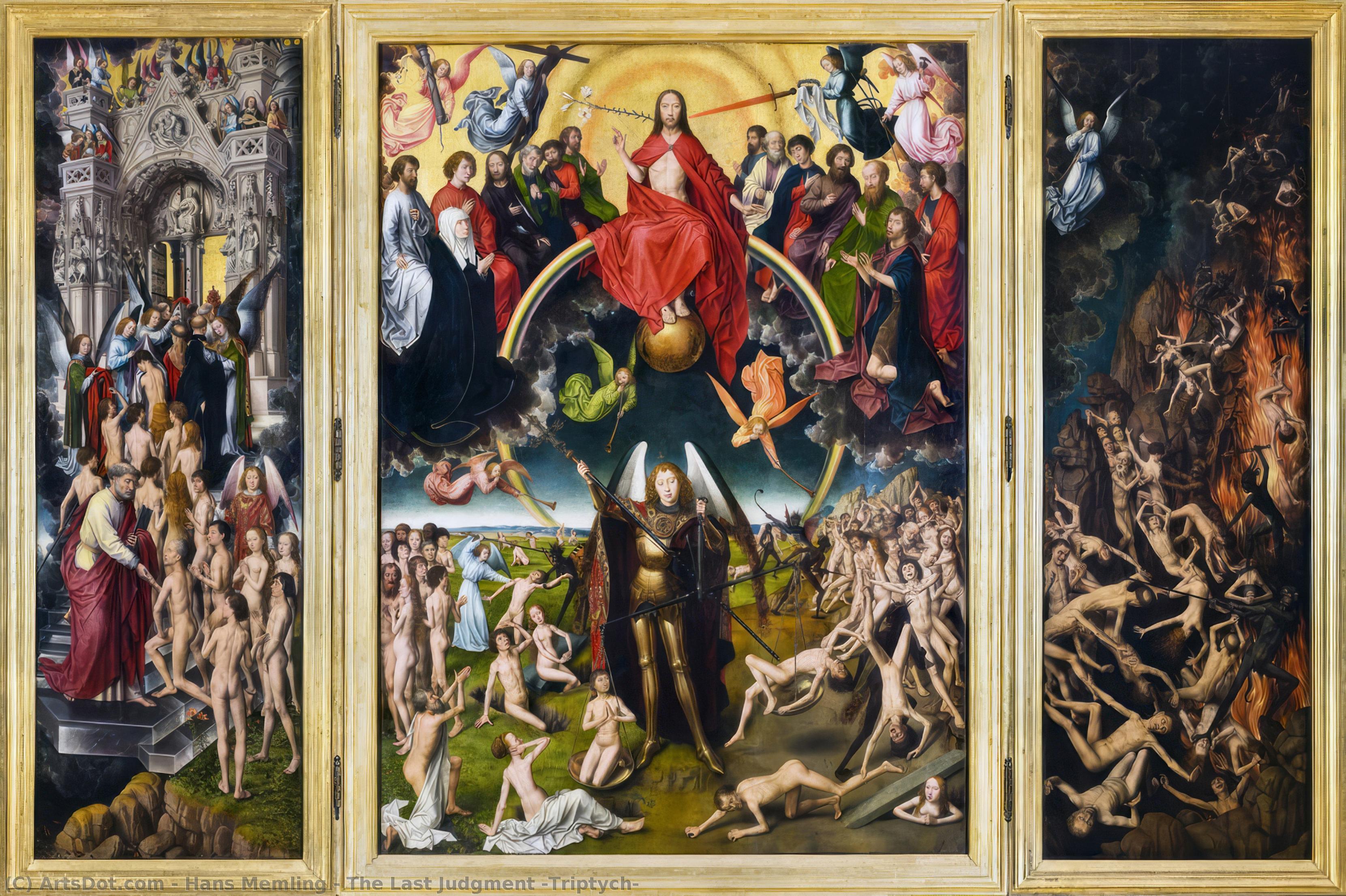 Hans Memling - Das letzte Gericht (Triptychon)