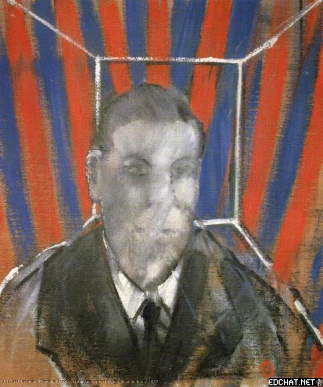 Francis Bacon - Studie für ein Porträt eines Mannes in Blau, 1952