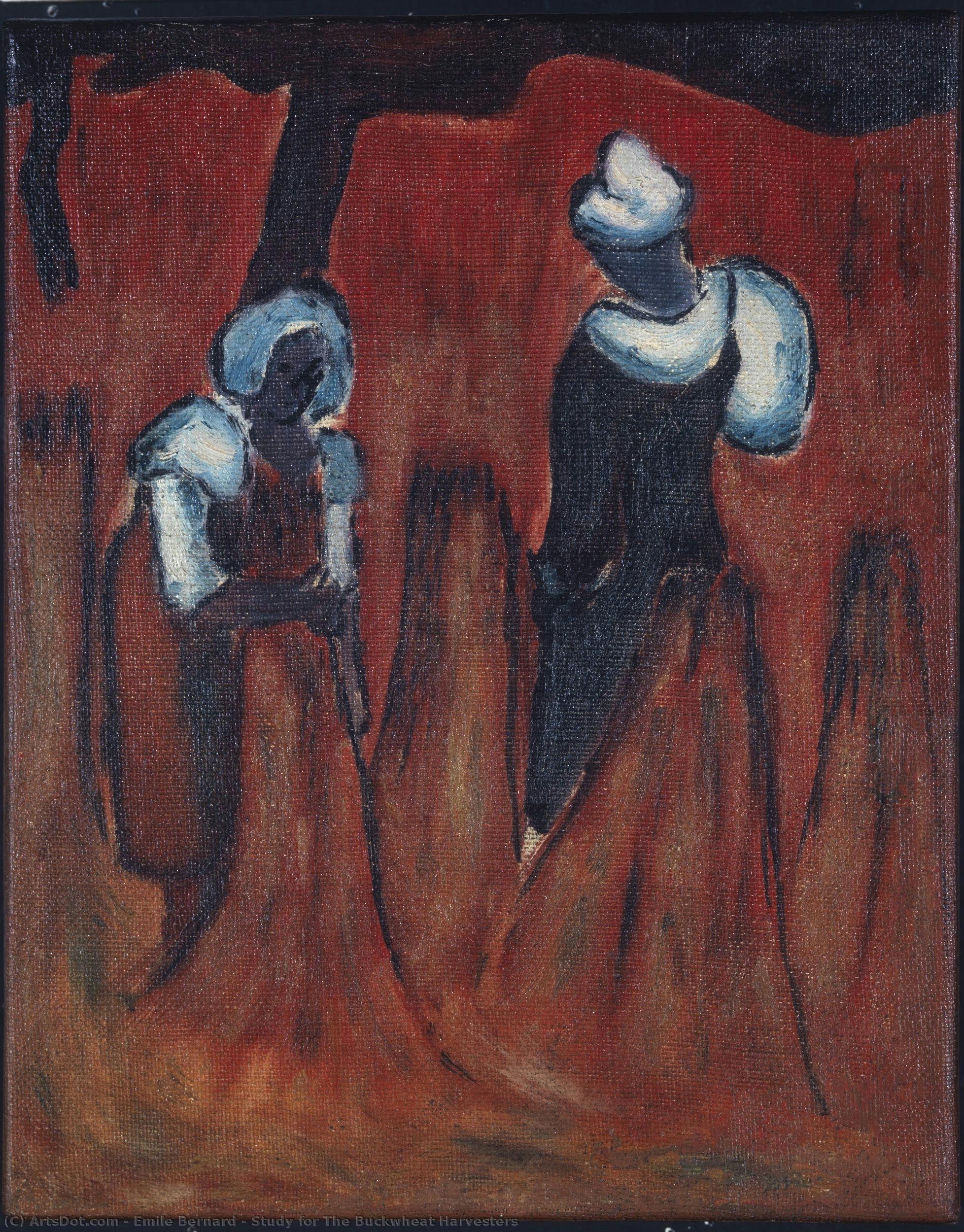 Émile Bernard - Study for The Buckwheat Harvesters