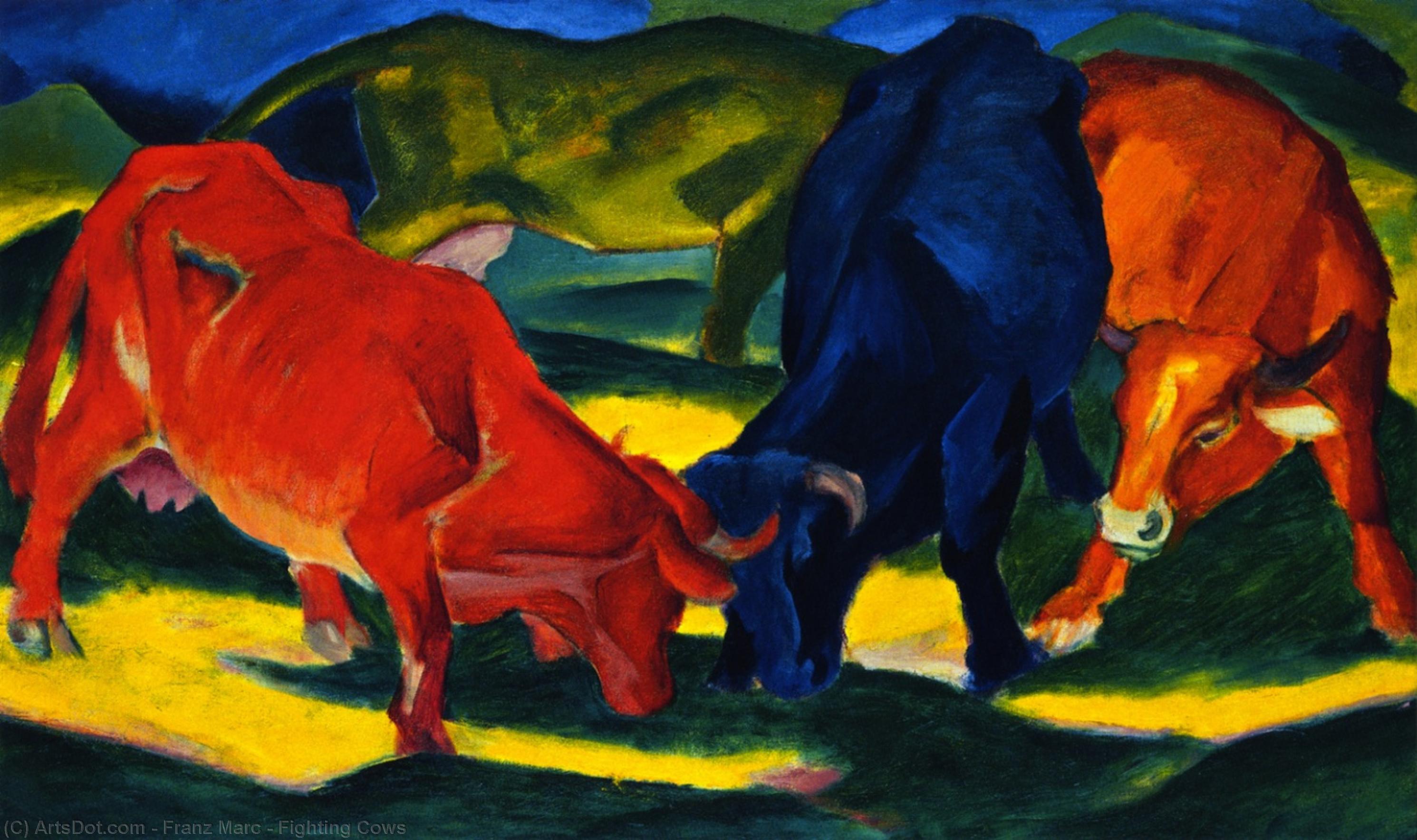 Franz Marc - Fighting Cows