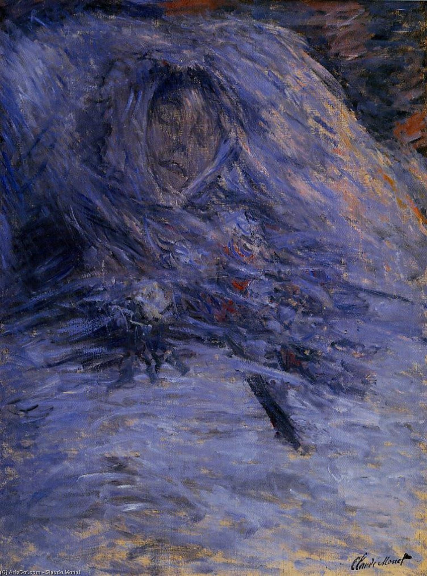 Claude Monet - Camille Monet pe patul morții