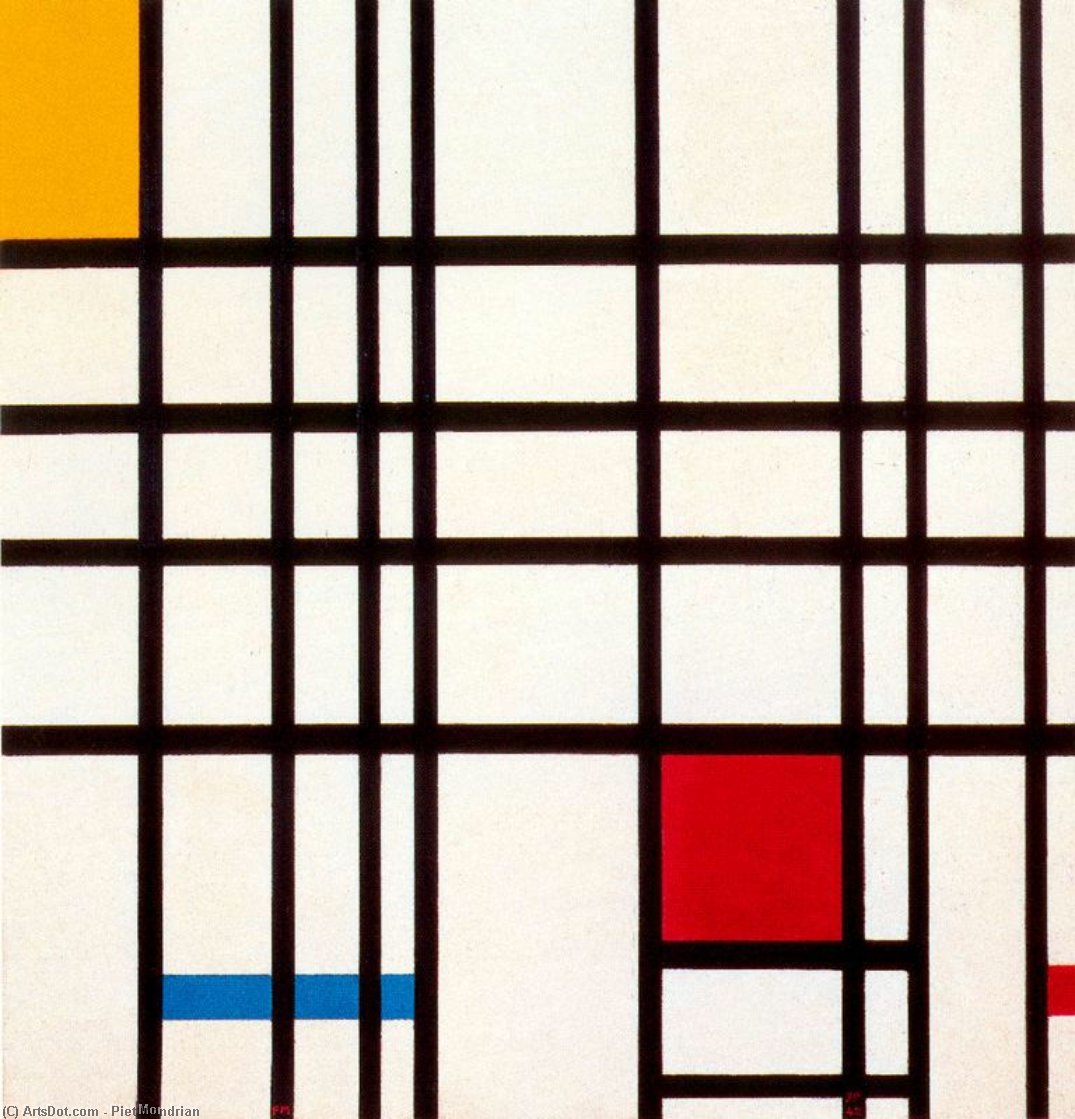 Piet Mondrian - Composition avec Rouge, Jaune et Bleu