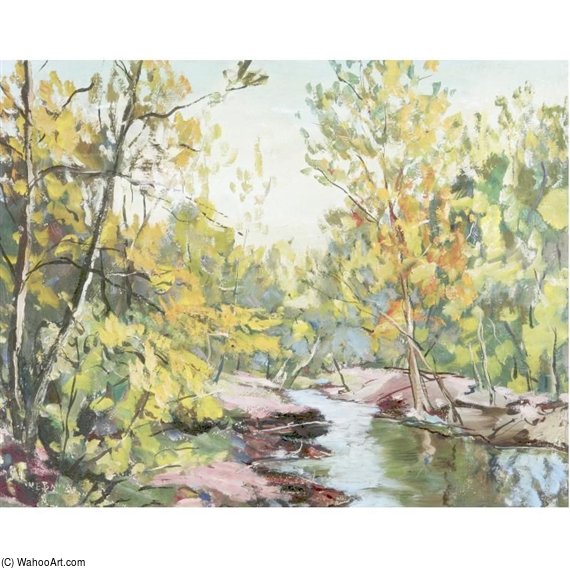 River Landscape — Walter Emerson Baum