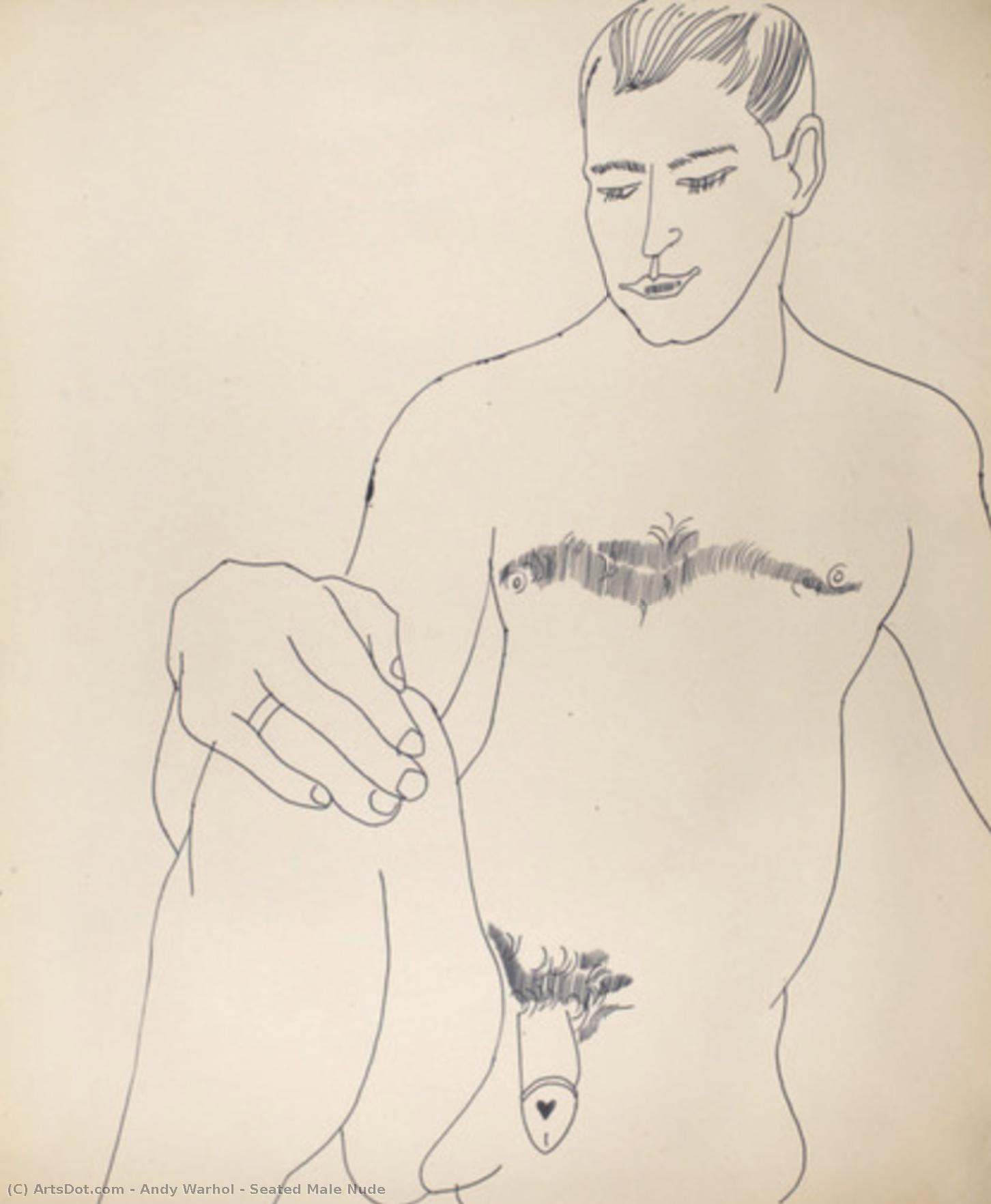 Nudo Seduto — Andy Warhol