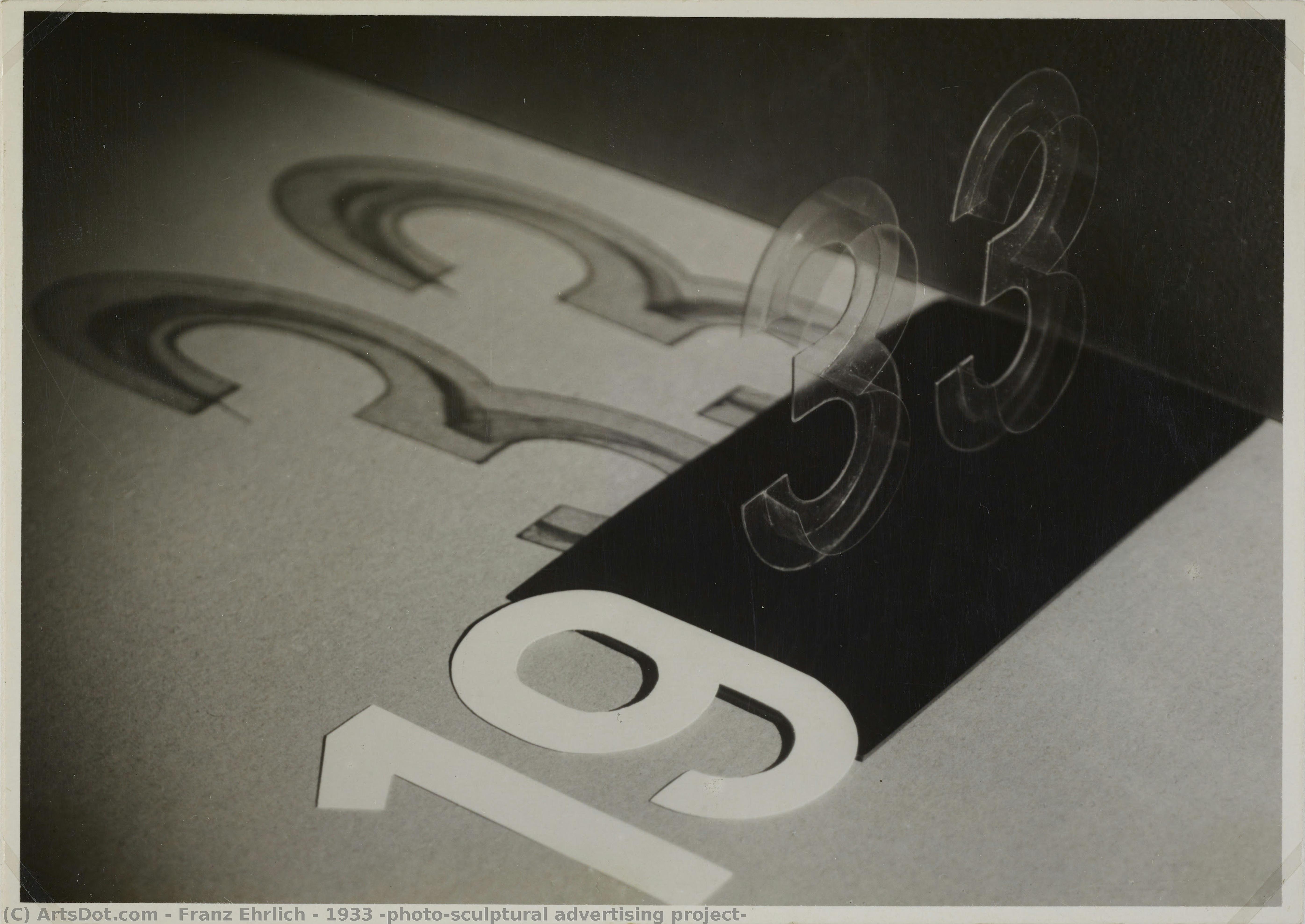 1933 (photo-sculptural Advertising Project) — Franz Ehrlich