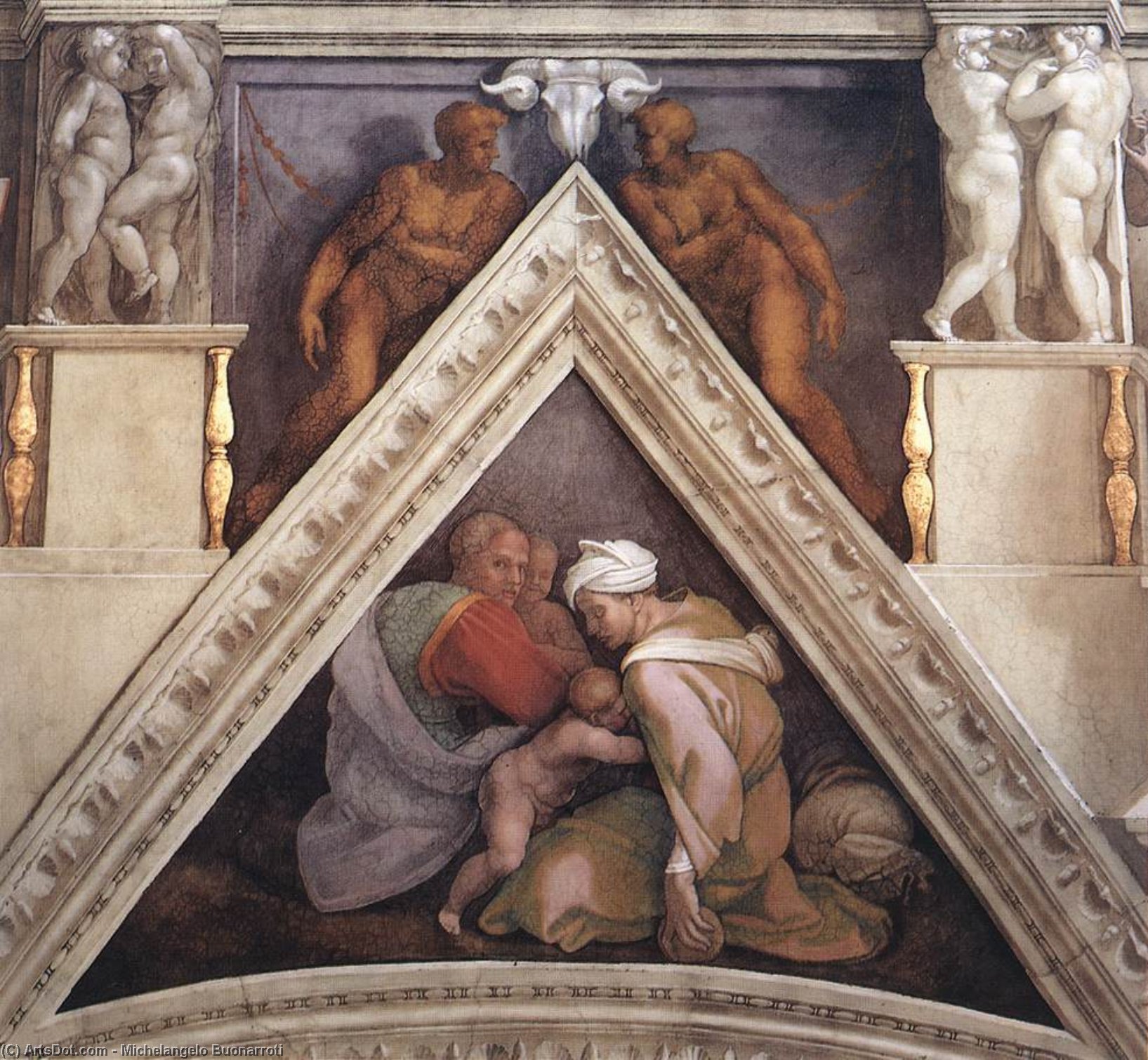 Kristovi Predniki: Figure (17) — Michelangelo