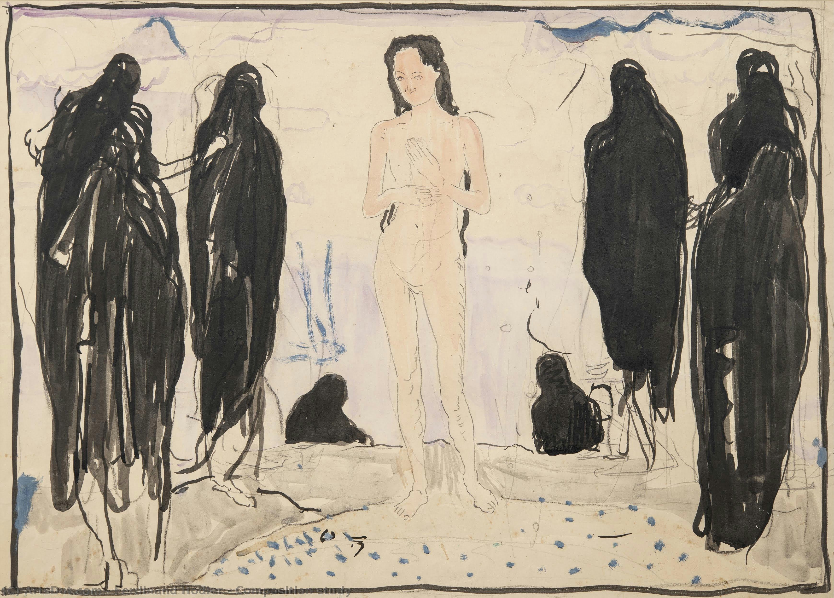 Ferdinand Hodler - Composition study