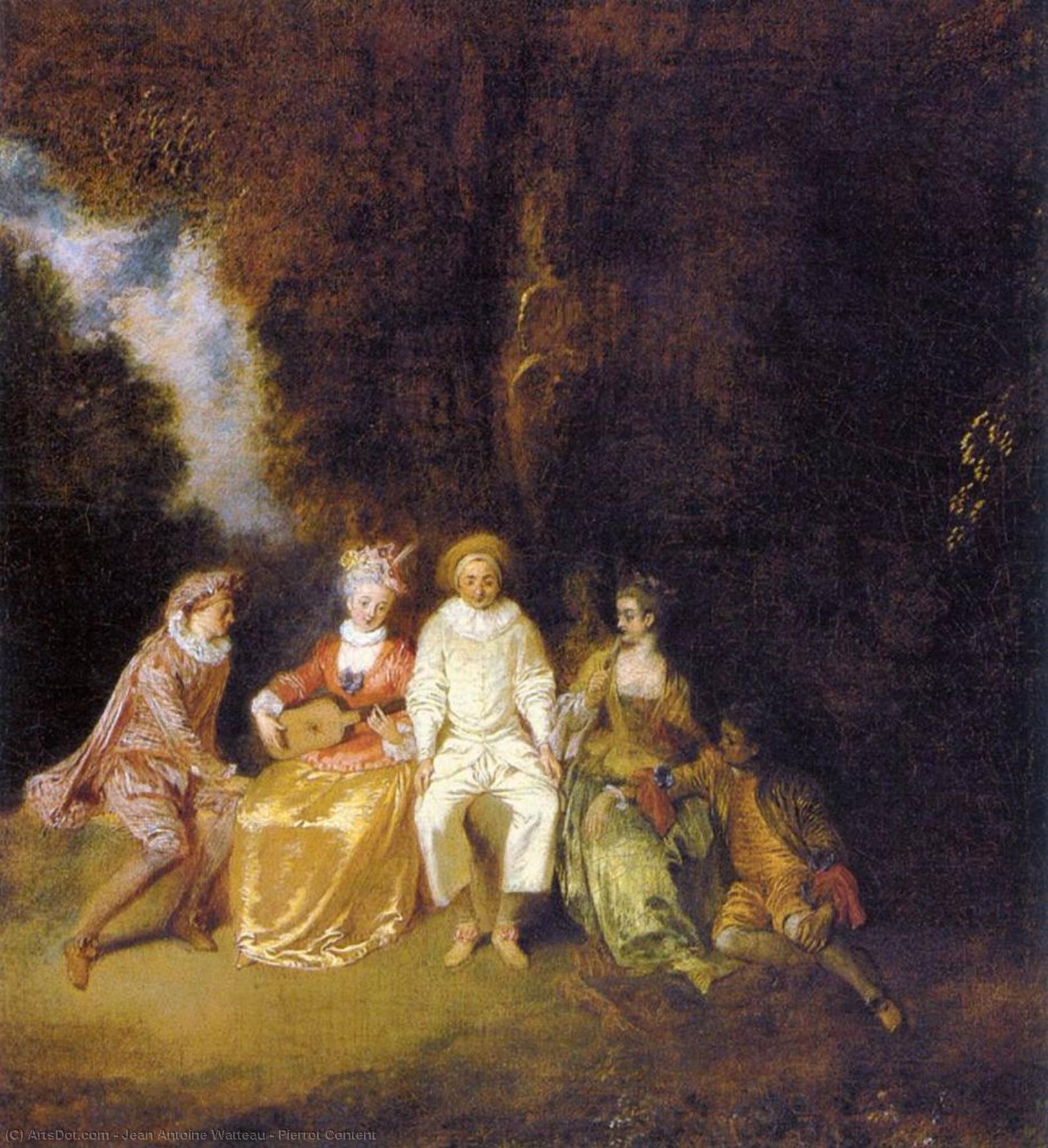 Jean-Antoine Watteau - Pierrot Content