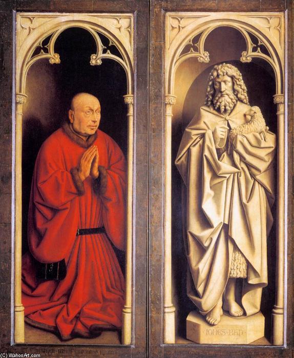 Ołtarz Gantski: Dawca I Jan Chrzciciel — Jan Van Eyck