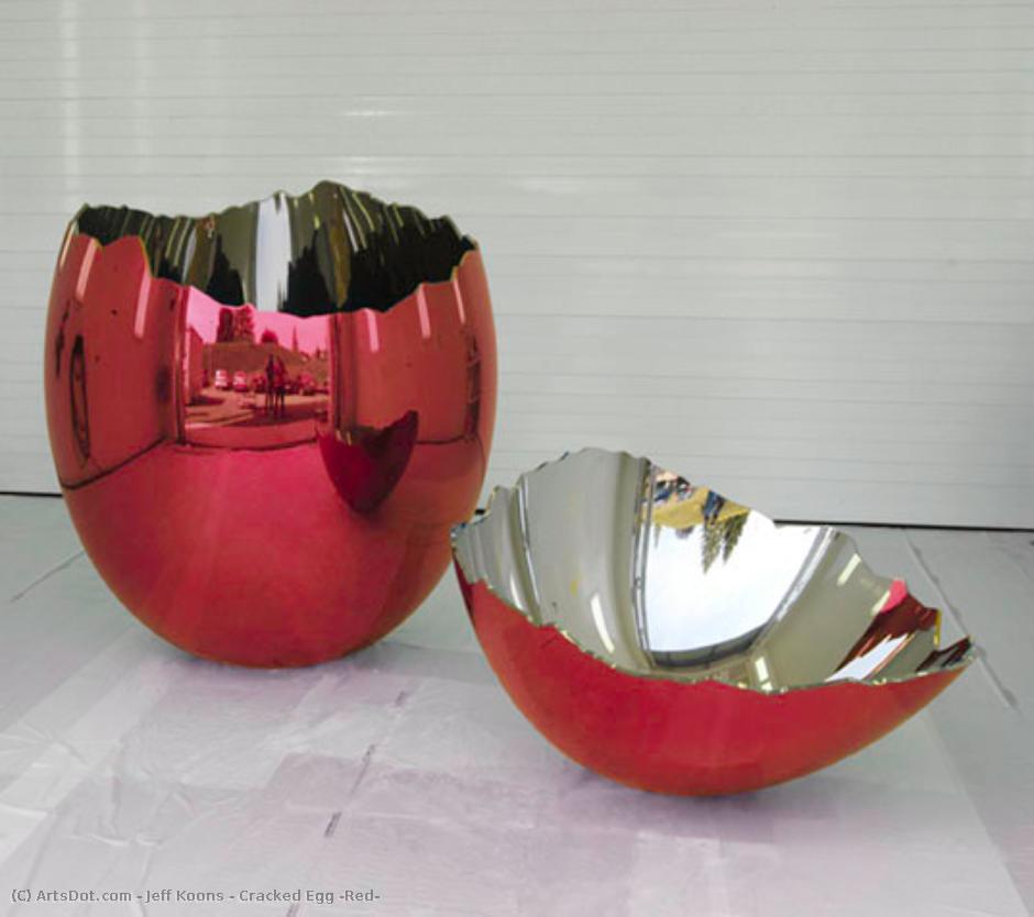 Džefas Kūnsas - Cracked Egg (Red)