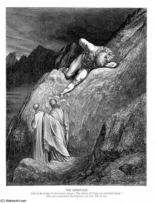 Minotaur — Gustave Doré