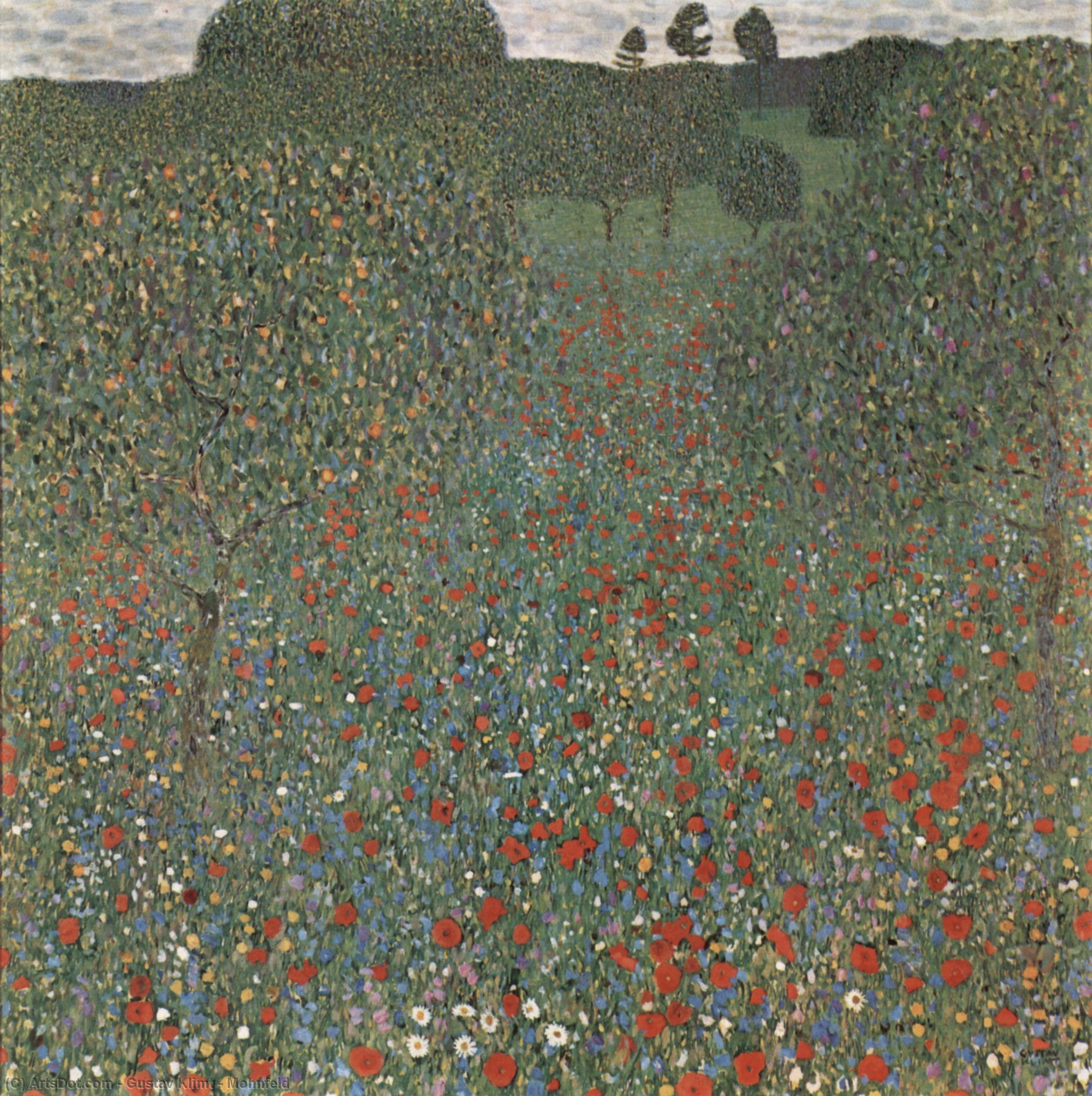 Gustav Klimt - Mohnfeld