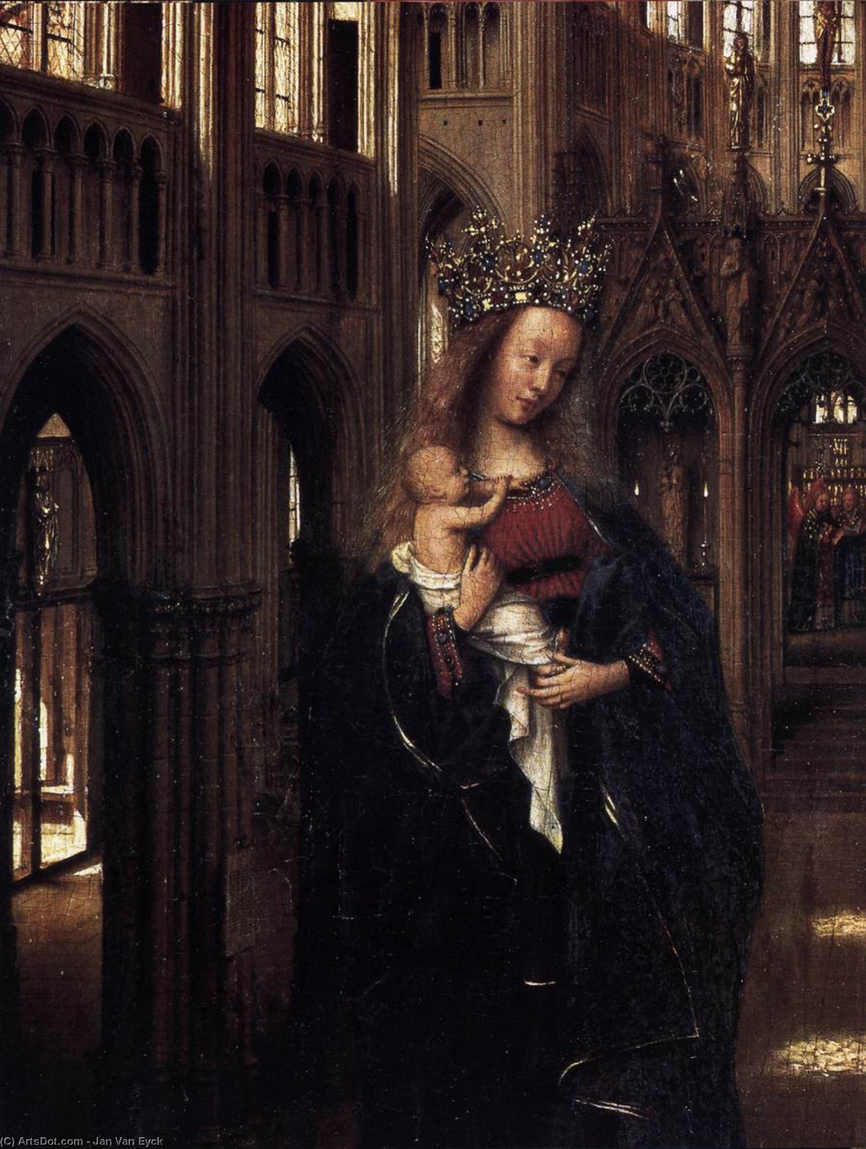 Jan van Eyck - Madona v kostele