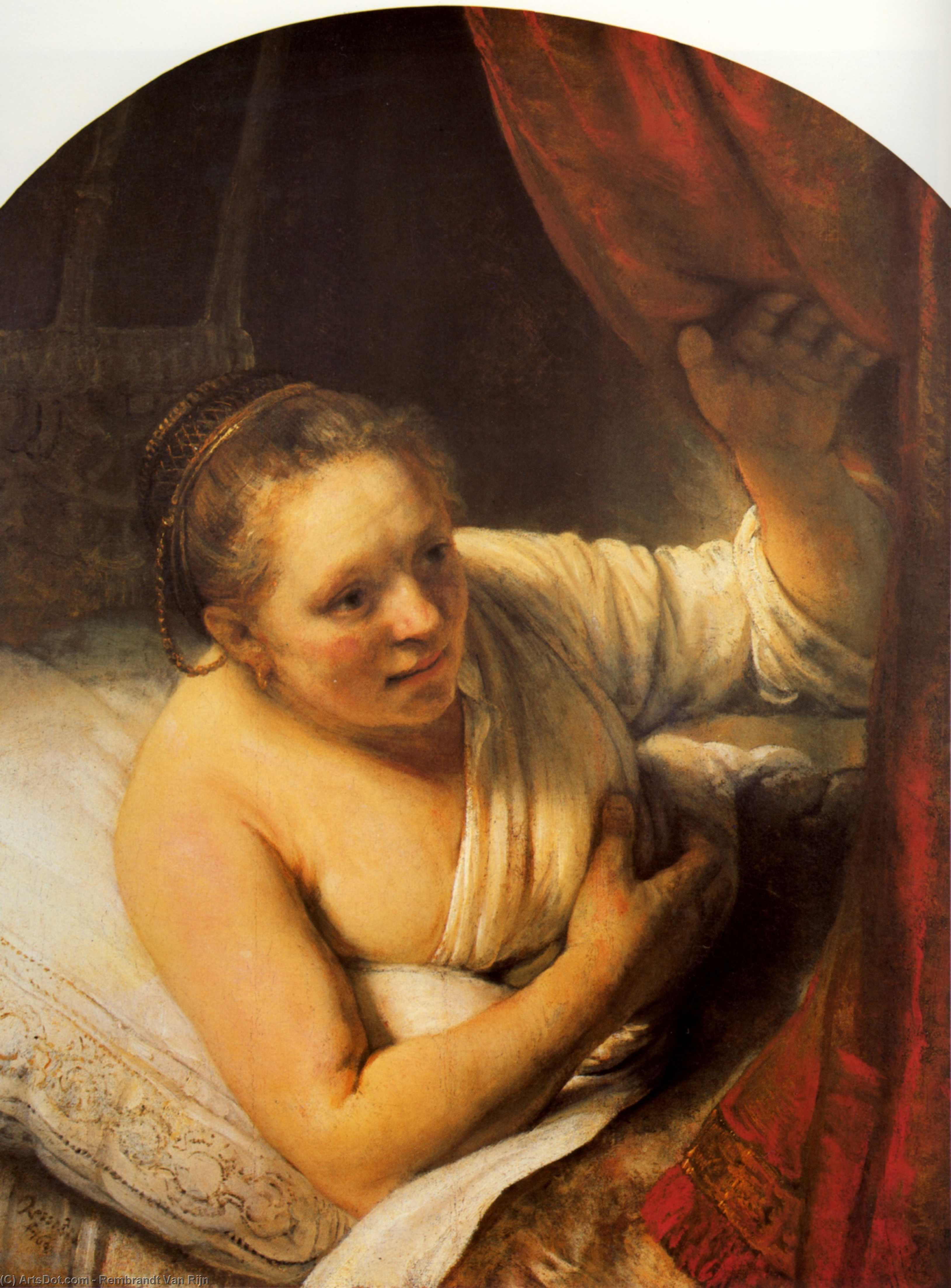 Sarah Attendant Tobie — Rembrandt Van Rijn