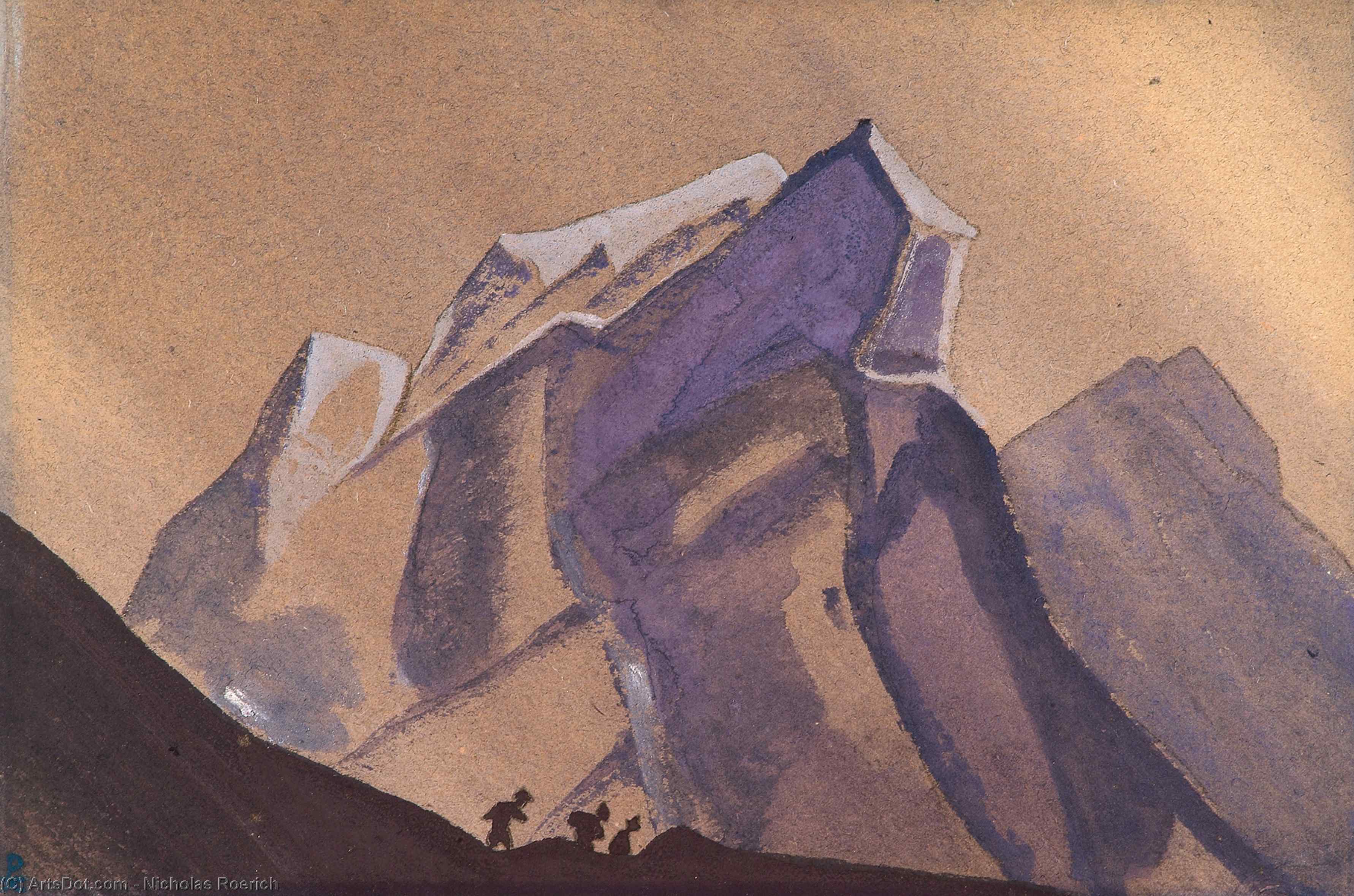 Mountain Pass. Storm — Nikolai Roerich