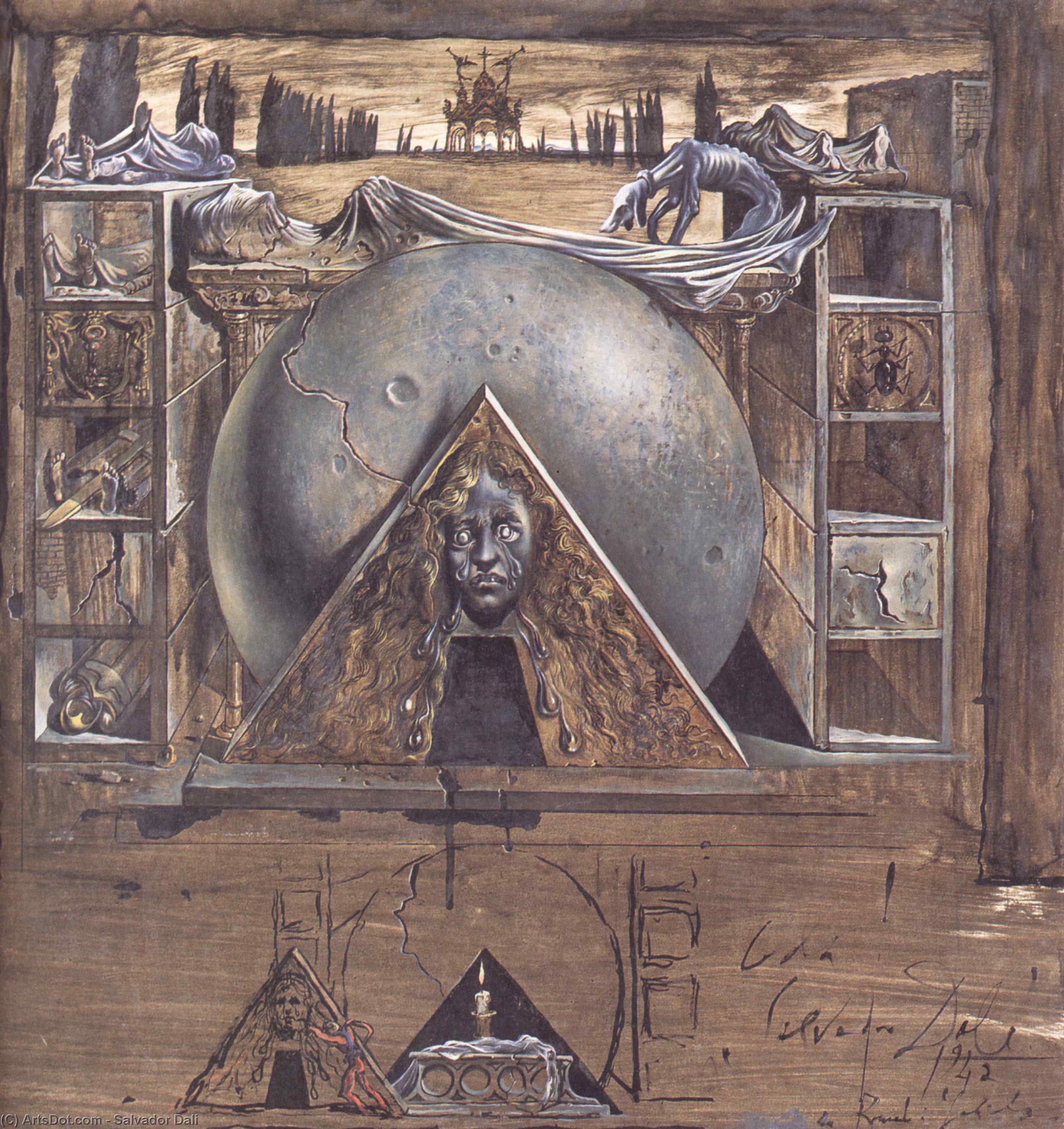 Juliet's Tomb by Salvador Dali