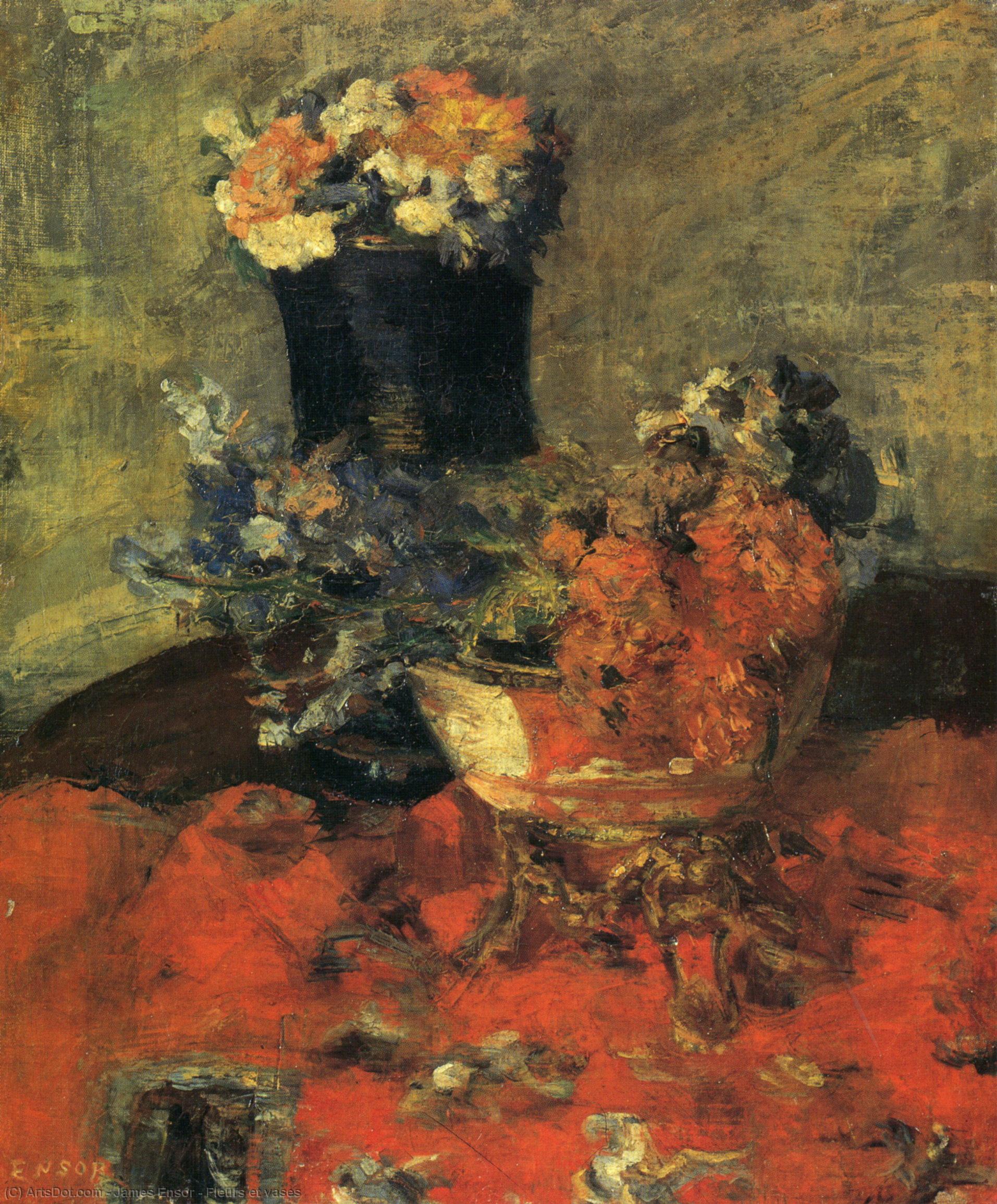 Fleurs Et Vases — James Ensor
