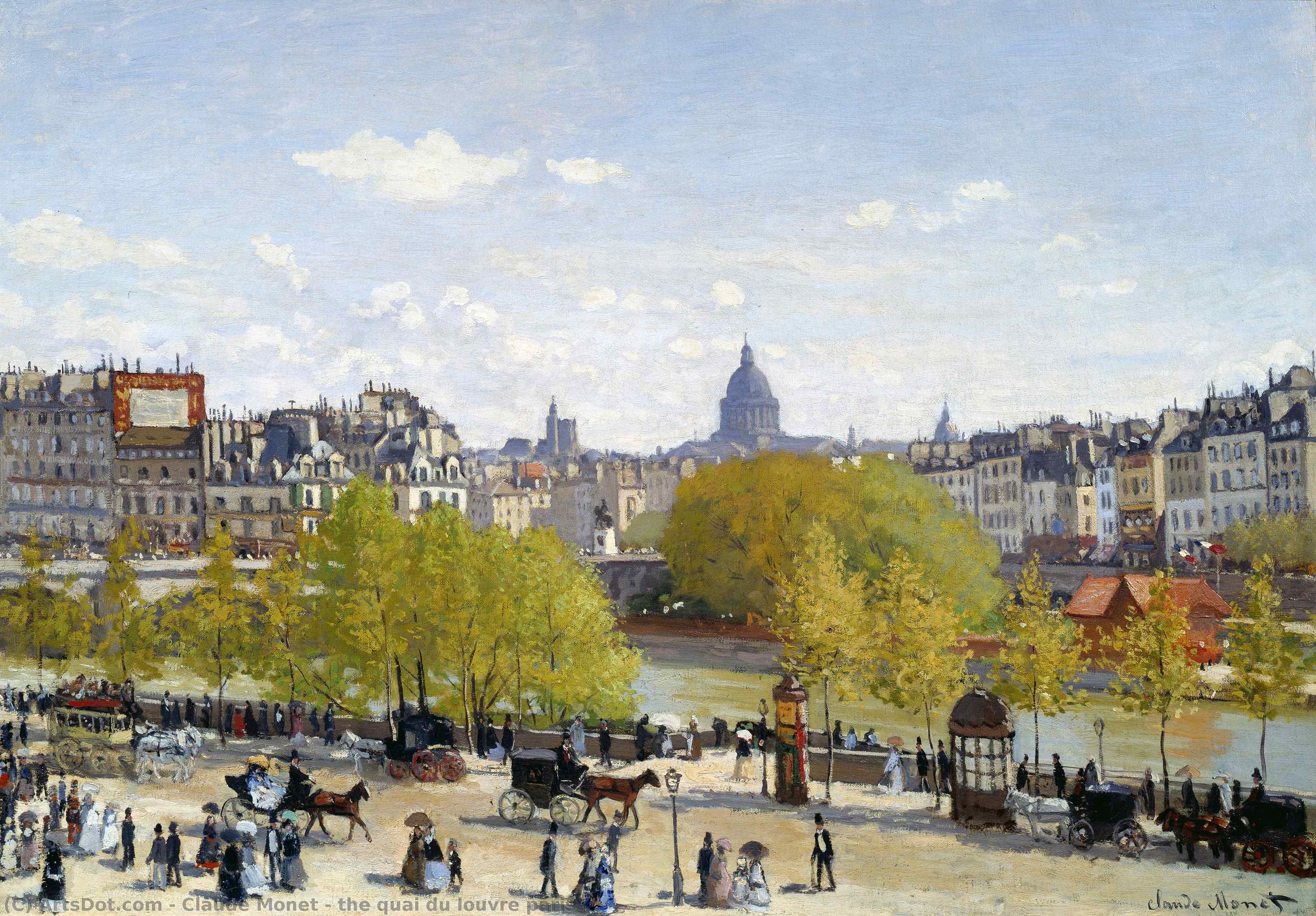 O Quai Du Louvre Paris — Claude Monet