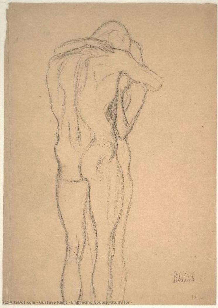 Gustav Klimt - Embracing Couple (Study for 