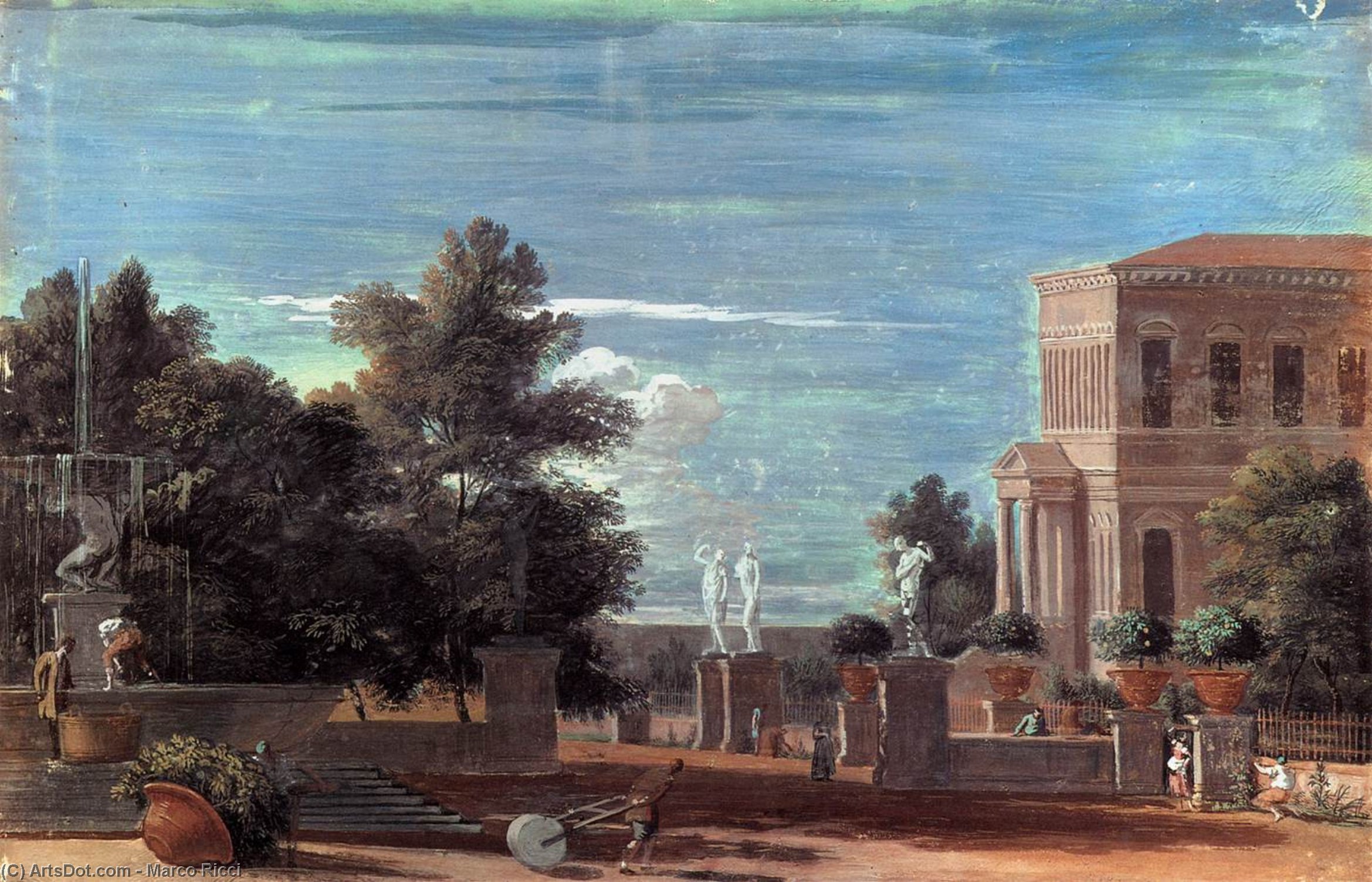 Villa In A Park Setting — Marco Ricci