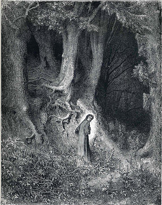 Ein Mann Vor Einem Wald — Paul Gustave Doré
