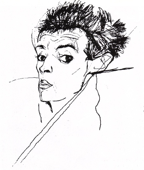 Autoportrait Triple — Egon Schiele