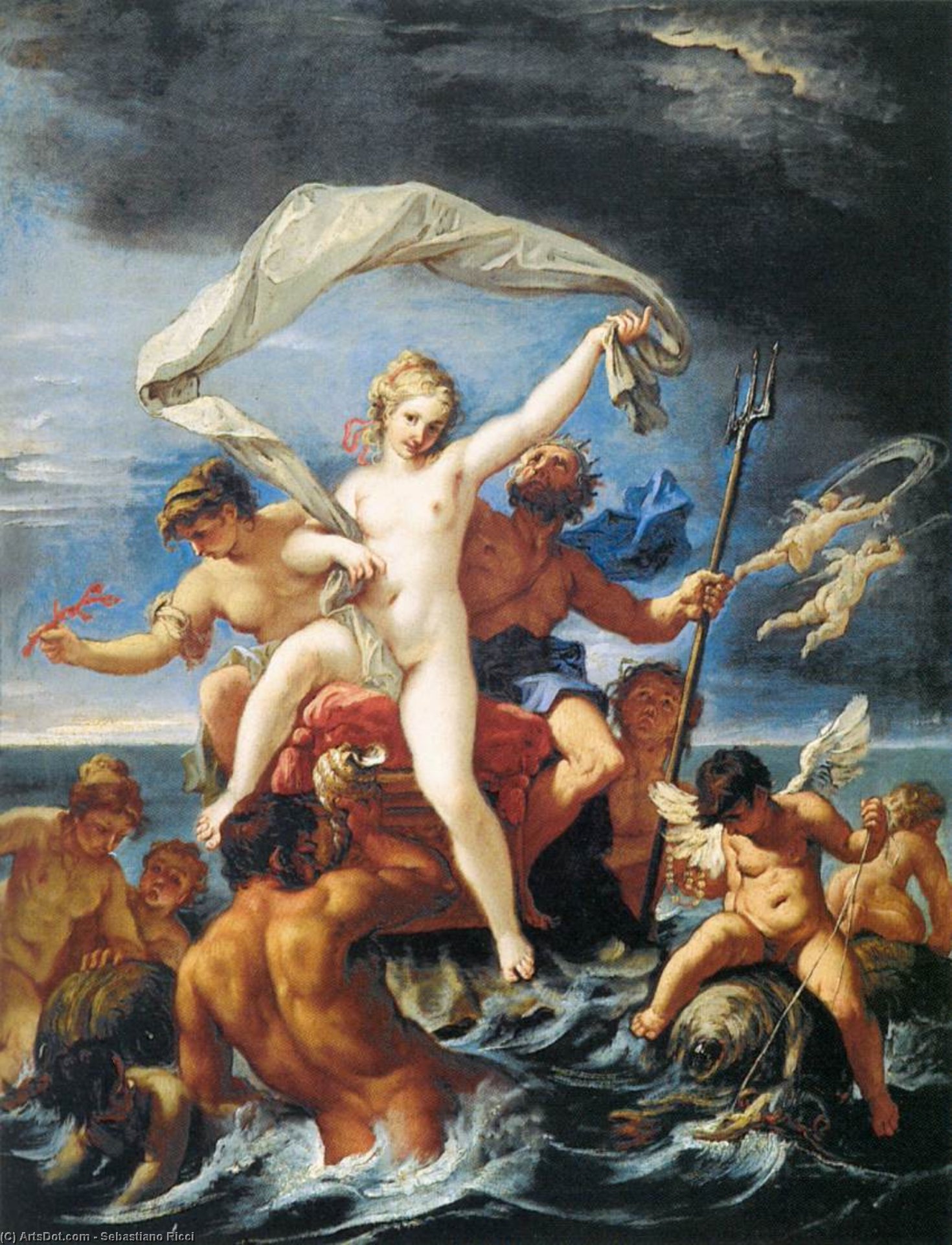 Neptune Och Amphitrite — Sebastiano Ricci