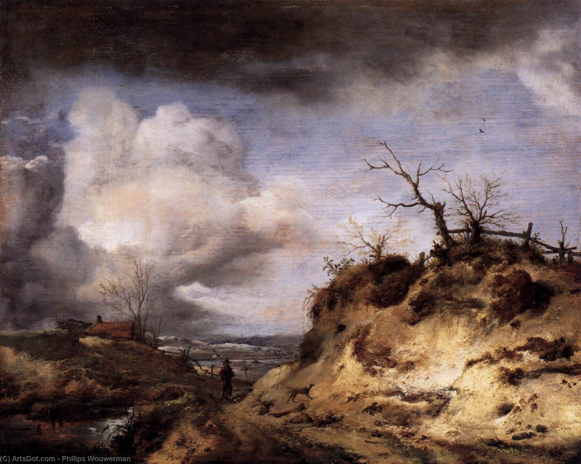 Path Through The Dunes — Philips Wouwermaan