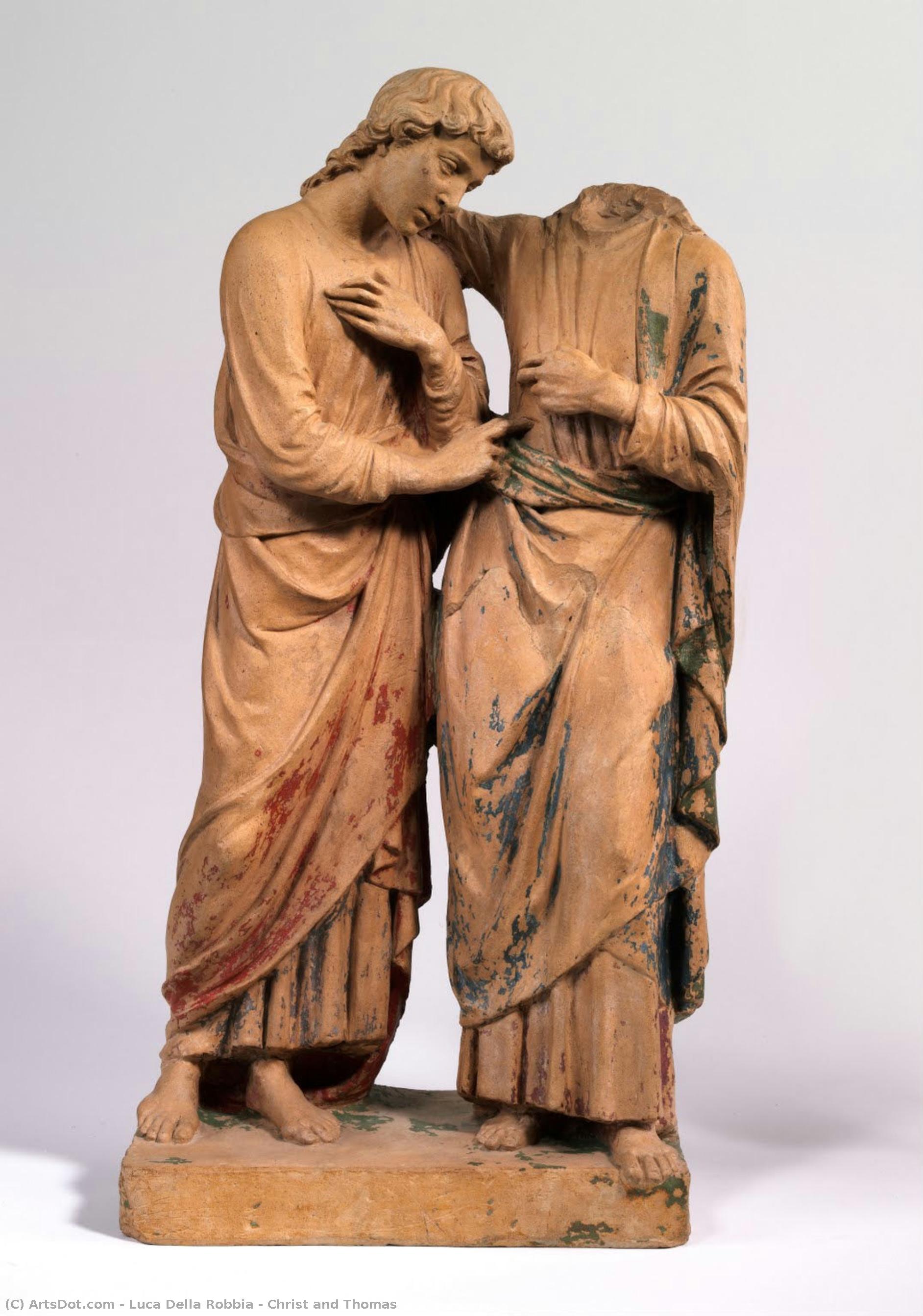 Kristus A Tomáš — Luca Della Robbia