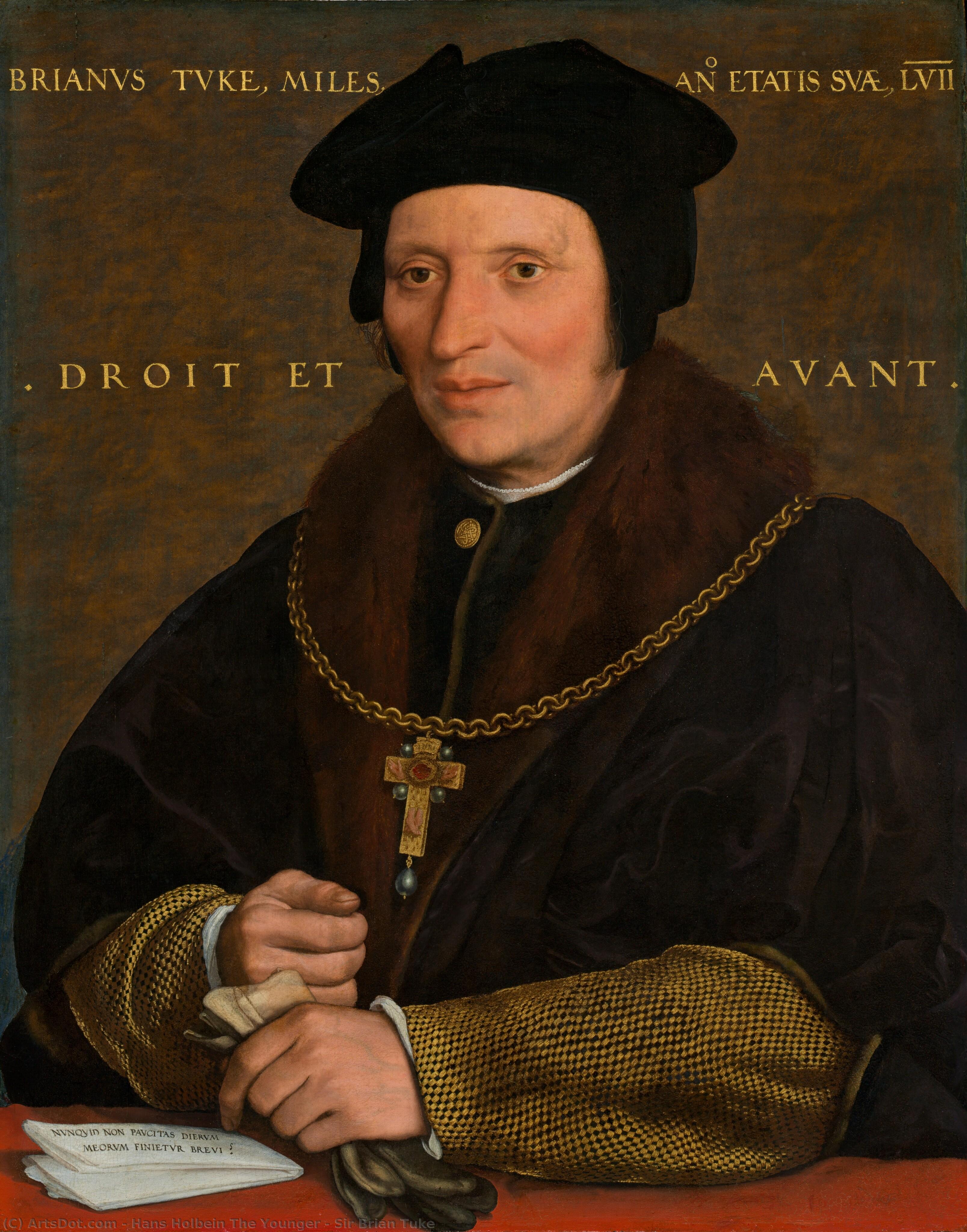 Sir Brian Tuke (ca. 1527/1528 Eller Ca. 1532/1534) — Hans Holbein Den Yngre