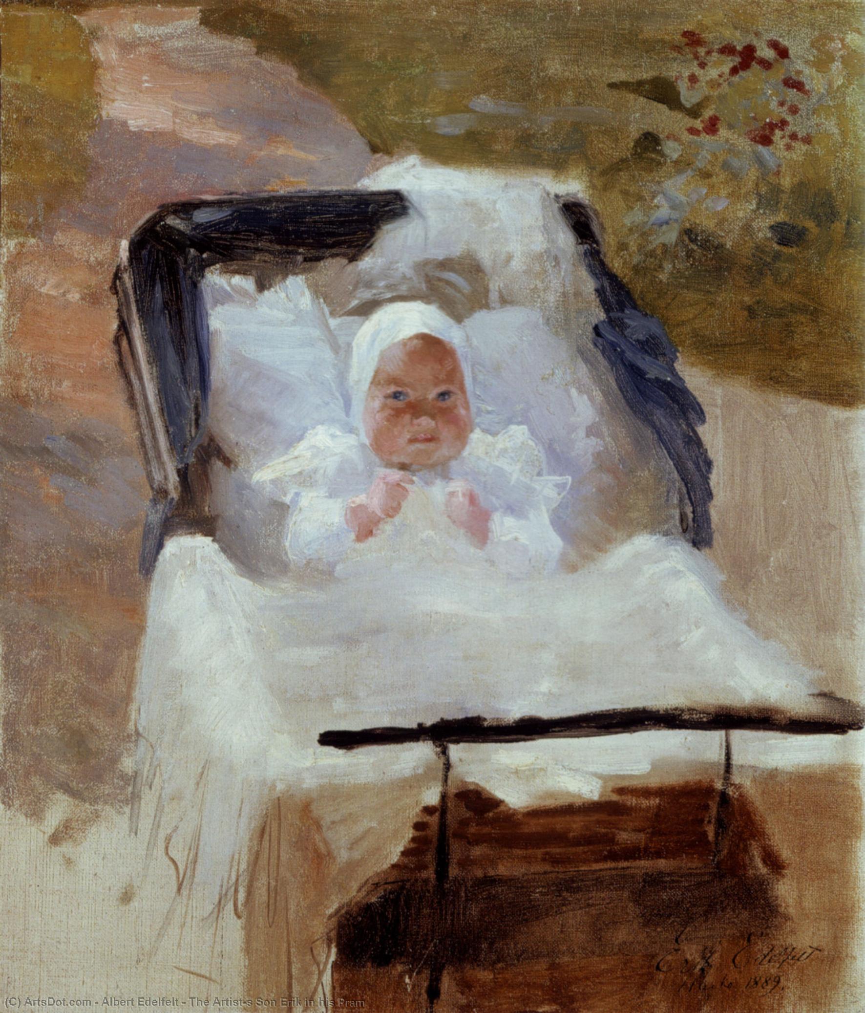 Discover "the Artist’s Son Erik In His Pram" By Albert Edelfelt – A Tender Impressionist Masterpiece Capturing Innocence & Tranquility. A Timeless Piece For Art Collectors And Interiors. The Artist's Son Erik In His Pram Artworks_database /en/art/alber — Albert Edelfelt