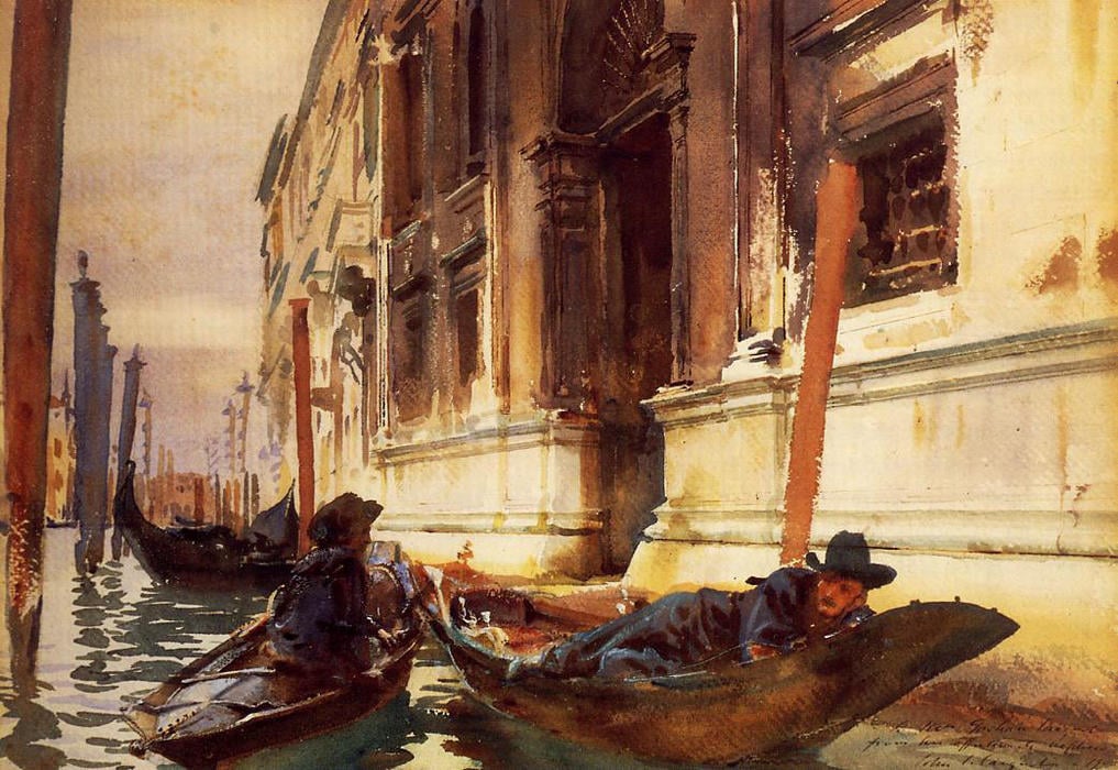 Gondelfahrer-siesta — John Singer Sargent