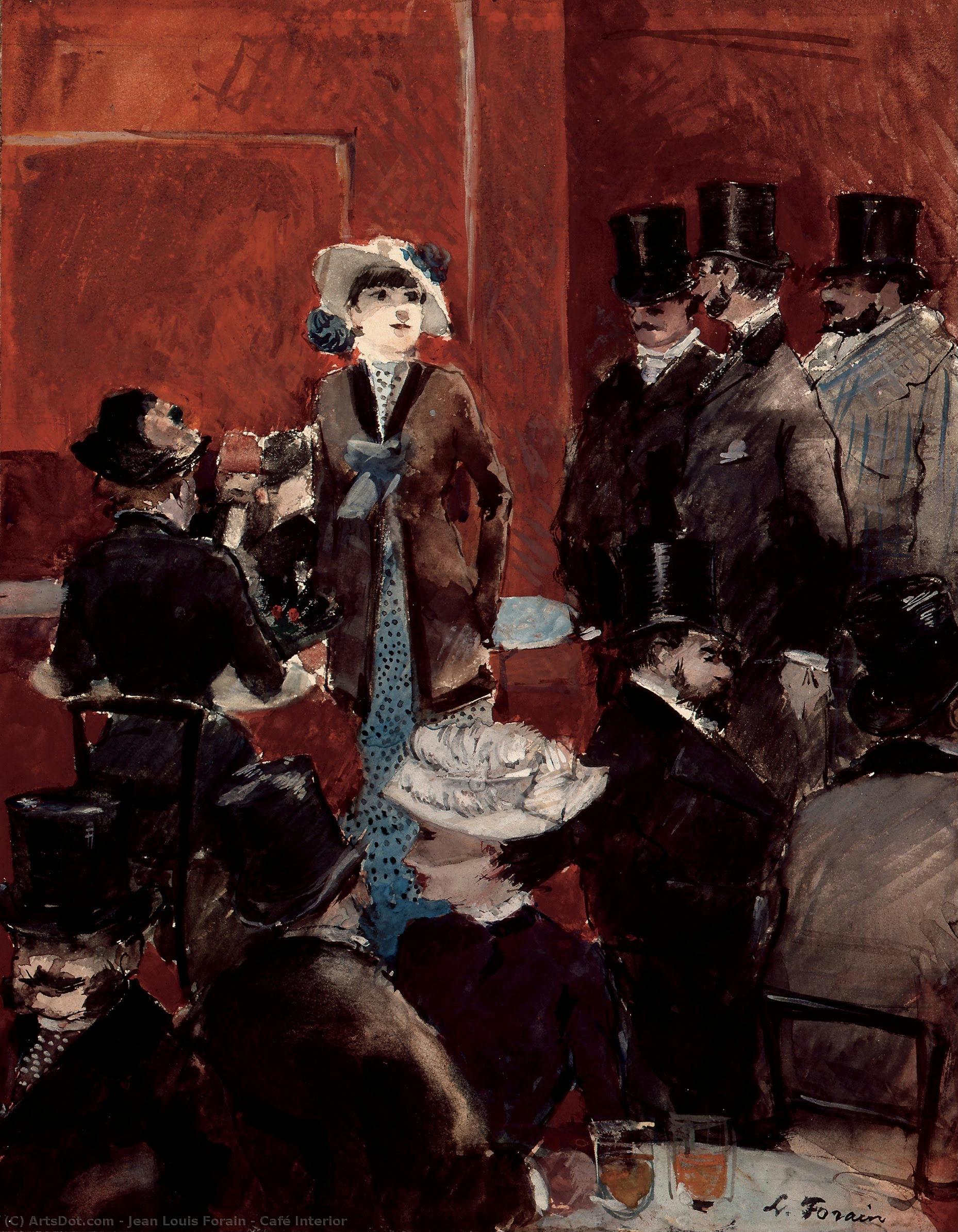 Jean Louis Forain - Café Interior