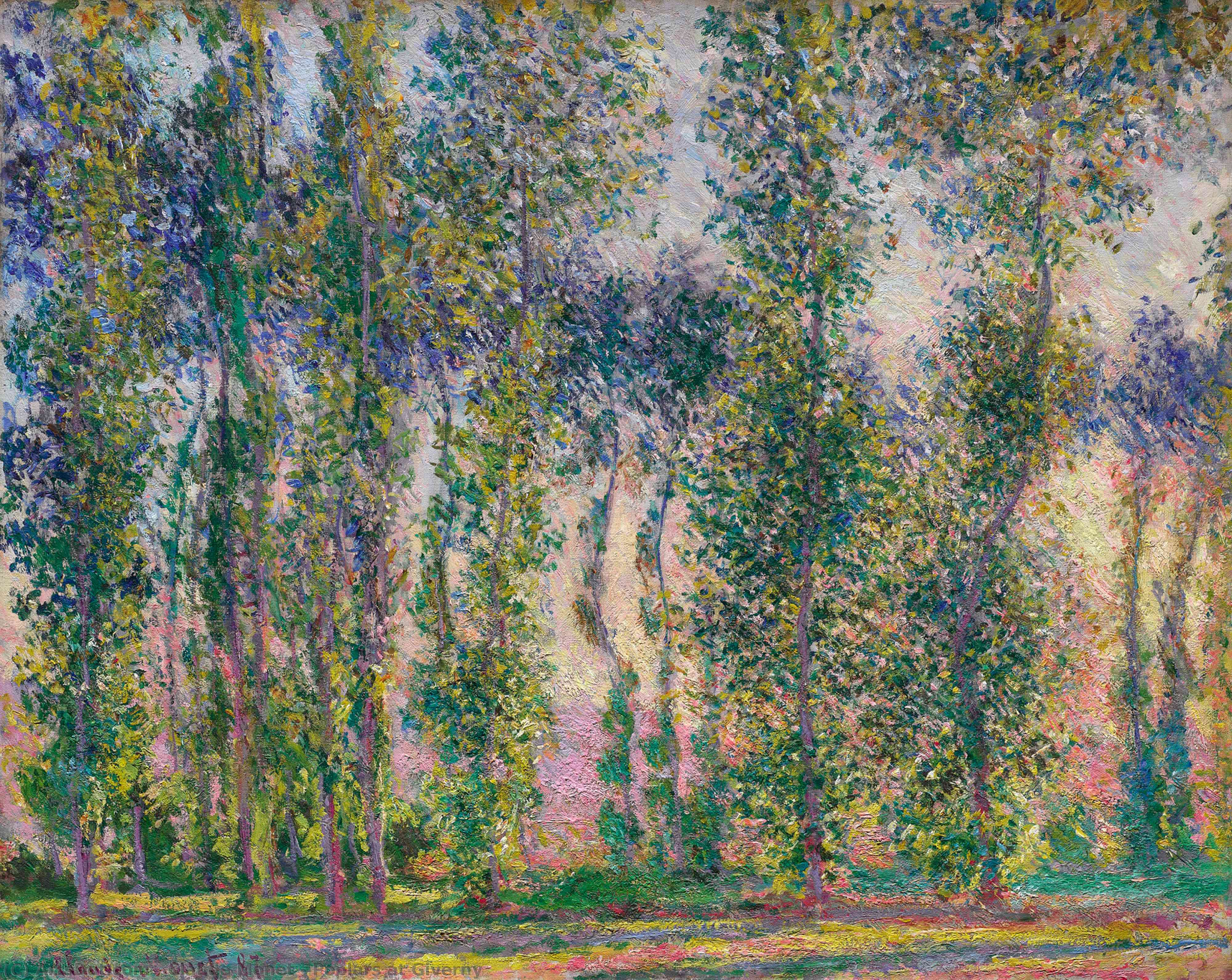 Claude Monet - Poplars at Giverny