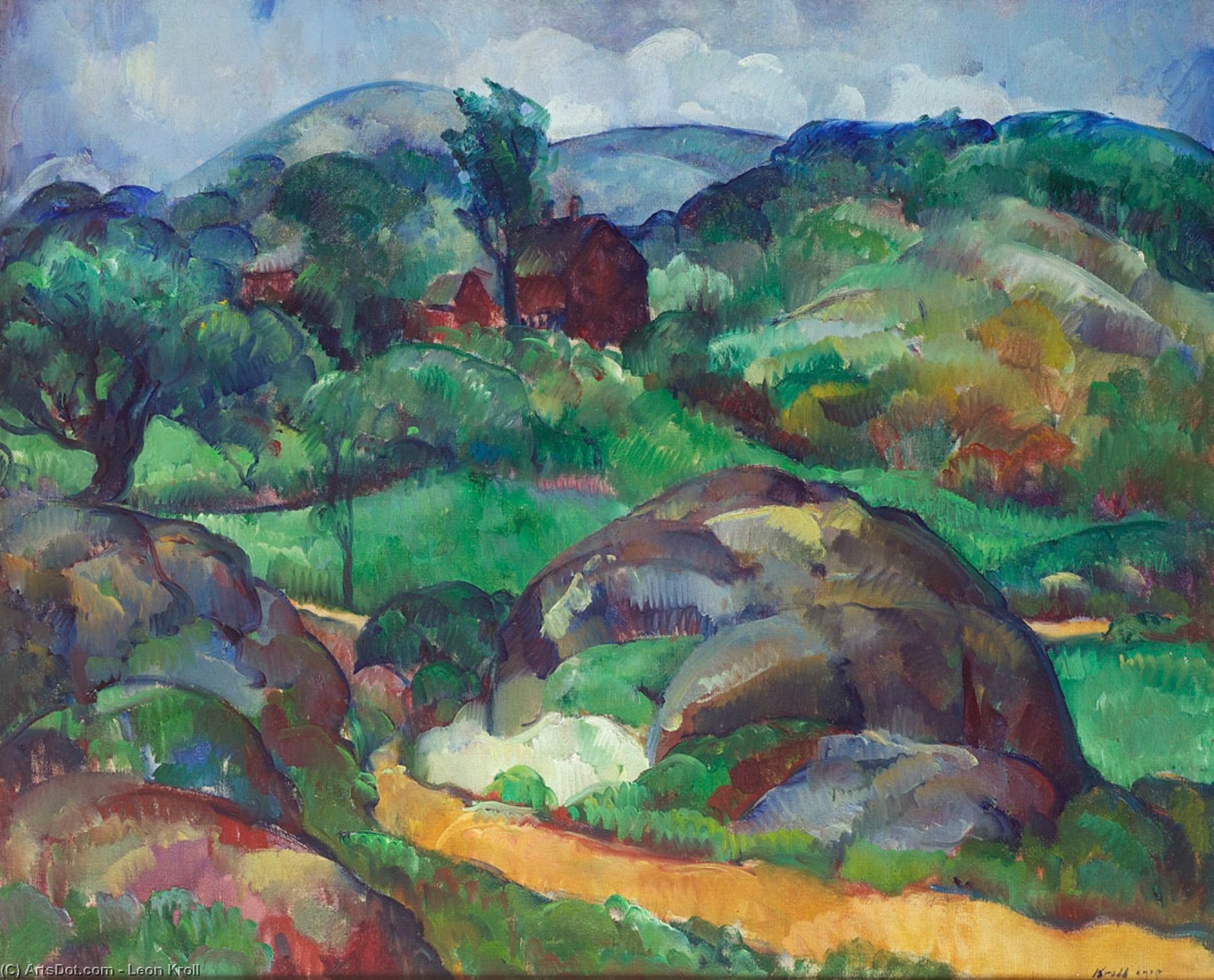 Leon Kroll - Landscape With House