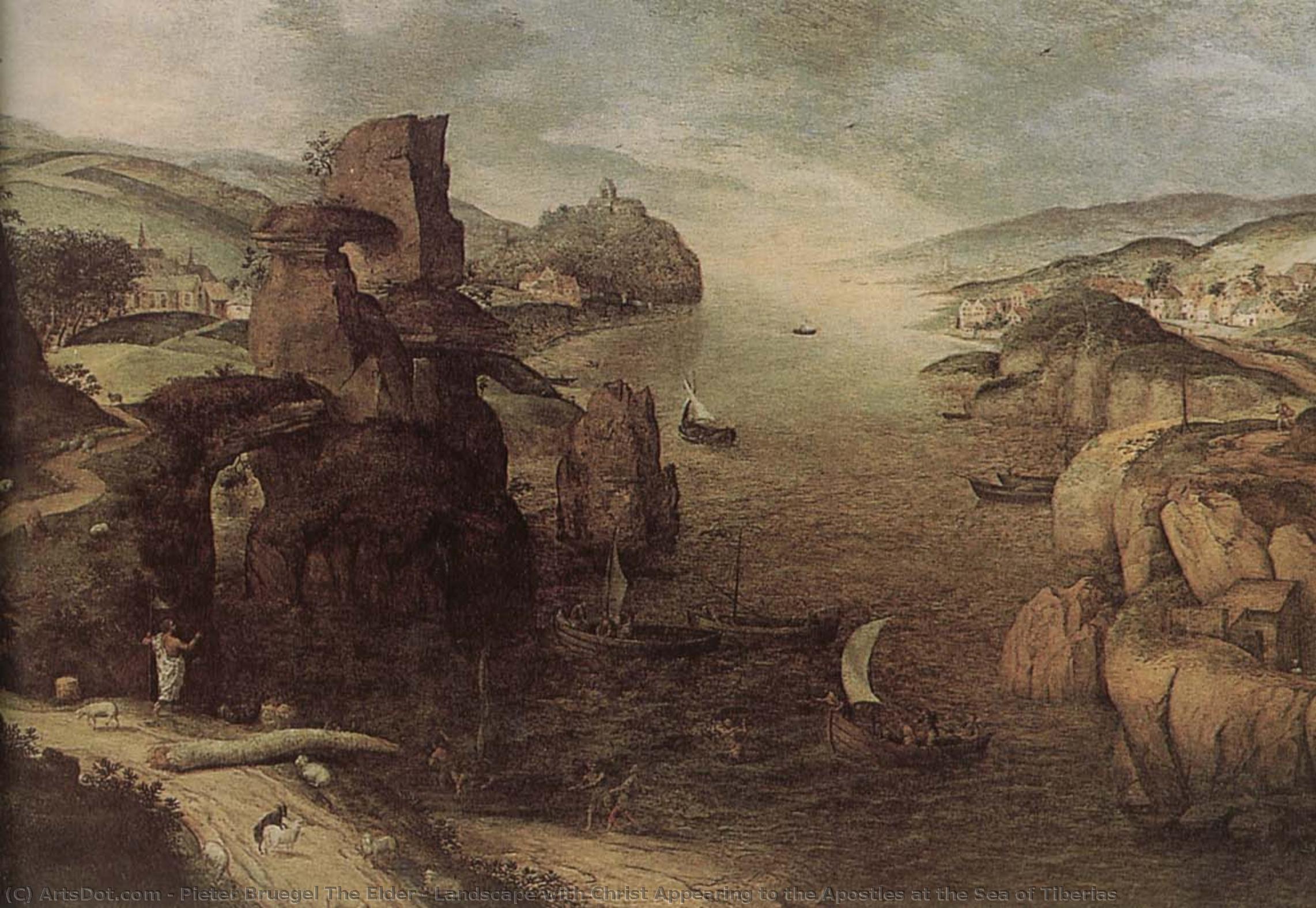 Landscape With Christ Appearing To The Apostles At The Sea Of Tiberias — Pieter Bruegel The Elder